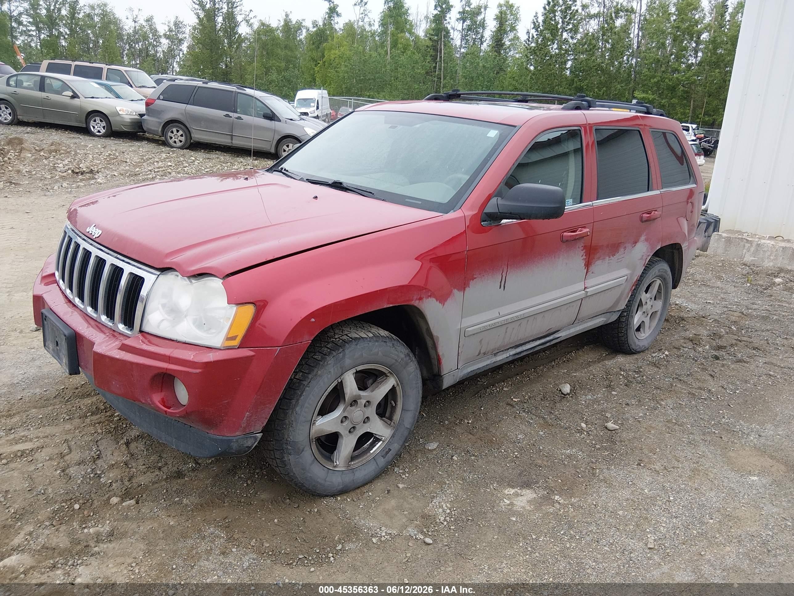 2005 Jeep Grand Cherokee Limited Red vin: 1J8HR58205C613603