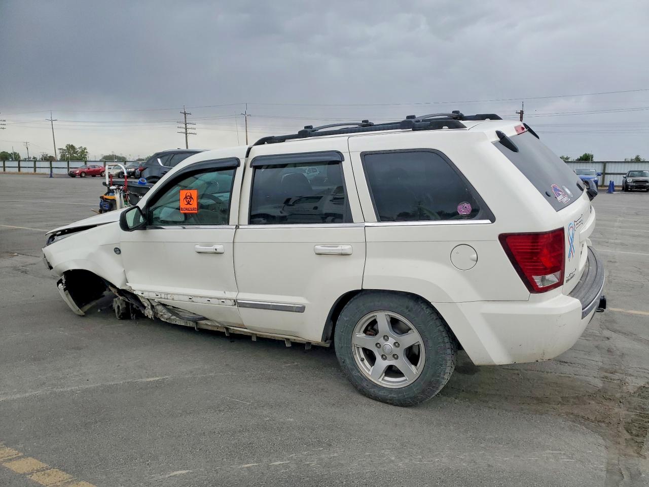 2007 Jeep Grand Cherokee Limited Белый vin: 1J8HR58217C622930