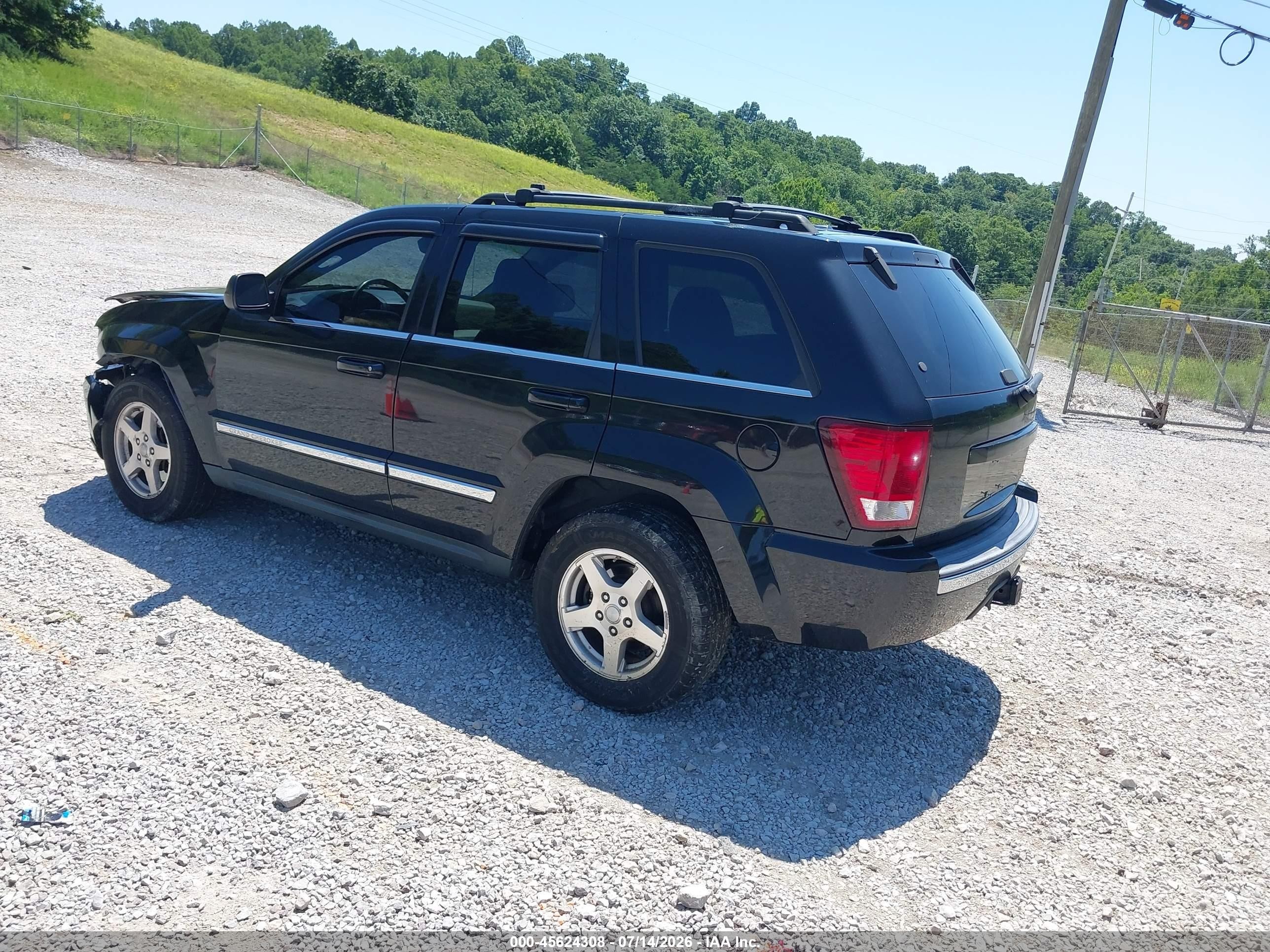 2007 Jeep Grand Cherokee Limited Black vin: 1J8HR58217C698406