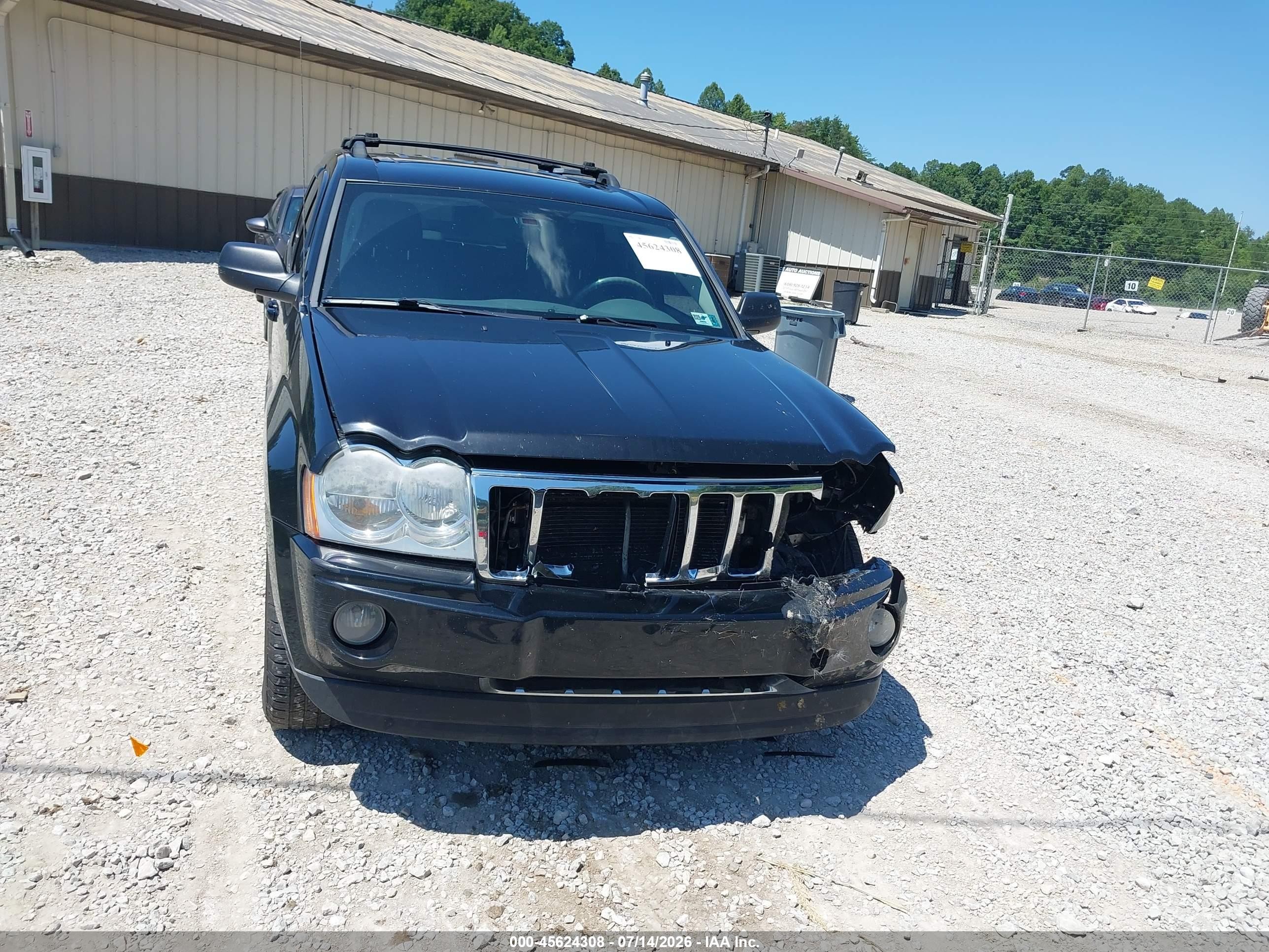 2007 Jeep Grand Cherokee Limited Black vin: 1J8HR58217C698406