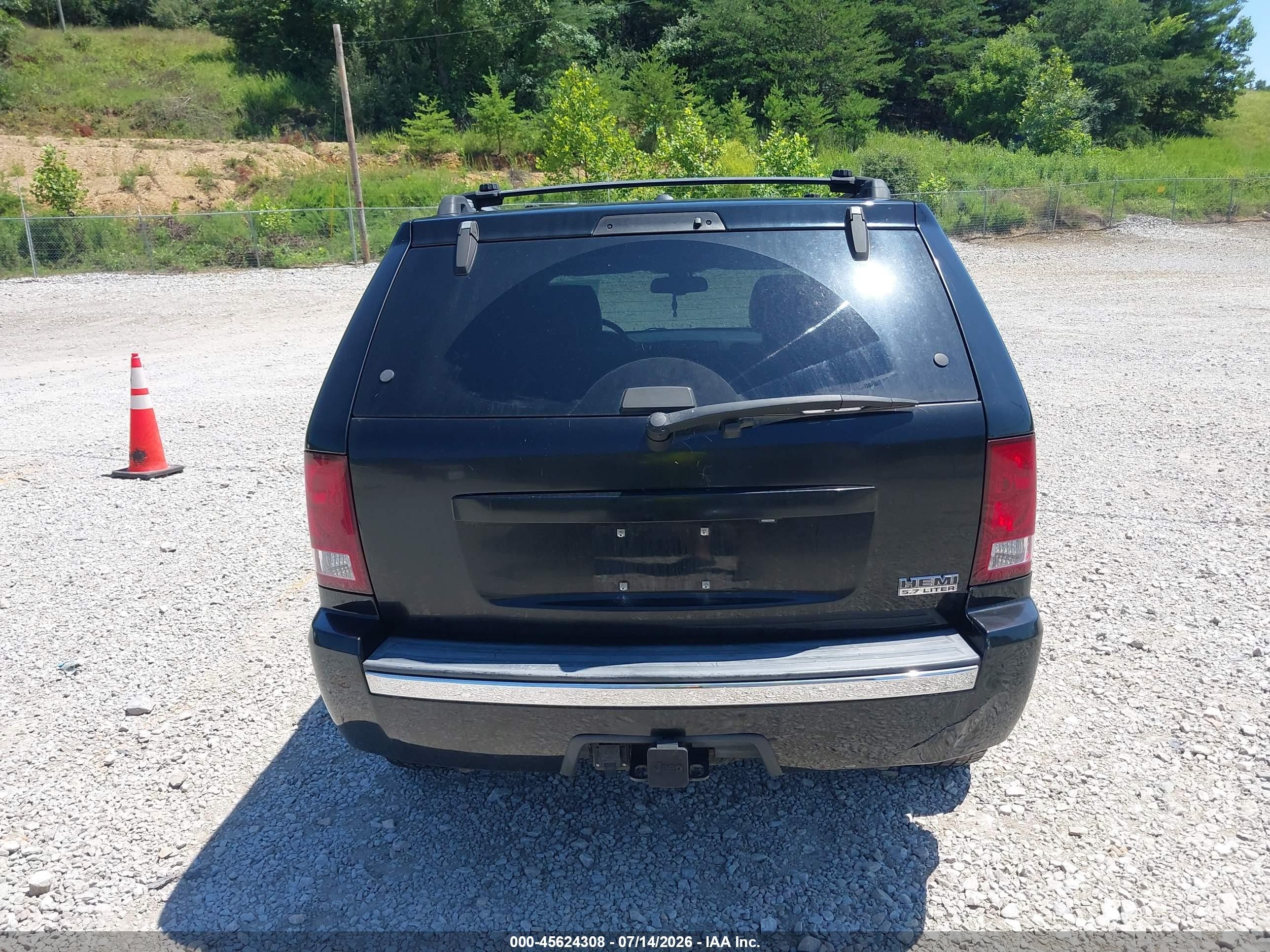 2007 Jeep Grand Cherokee Limited Black vin: 1J8HR58217C698406