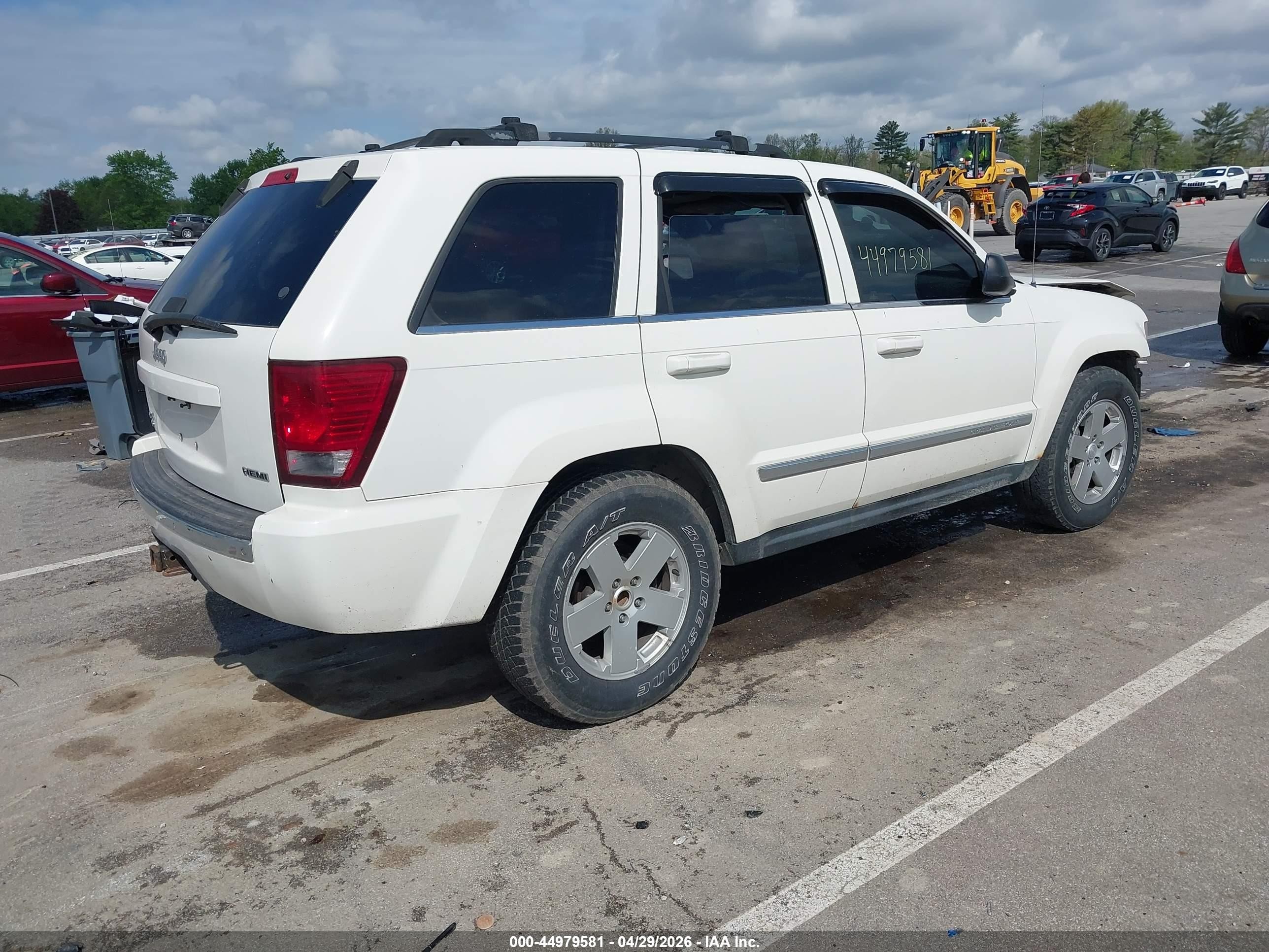 2007 Jeep Grand Cherokee Limited White vin: 1J8HR58227C503221