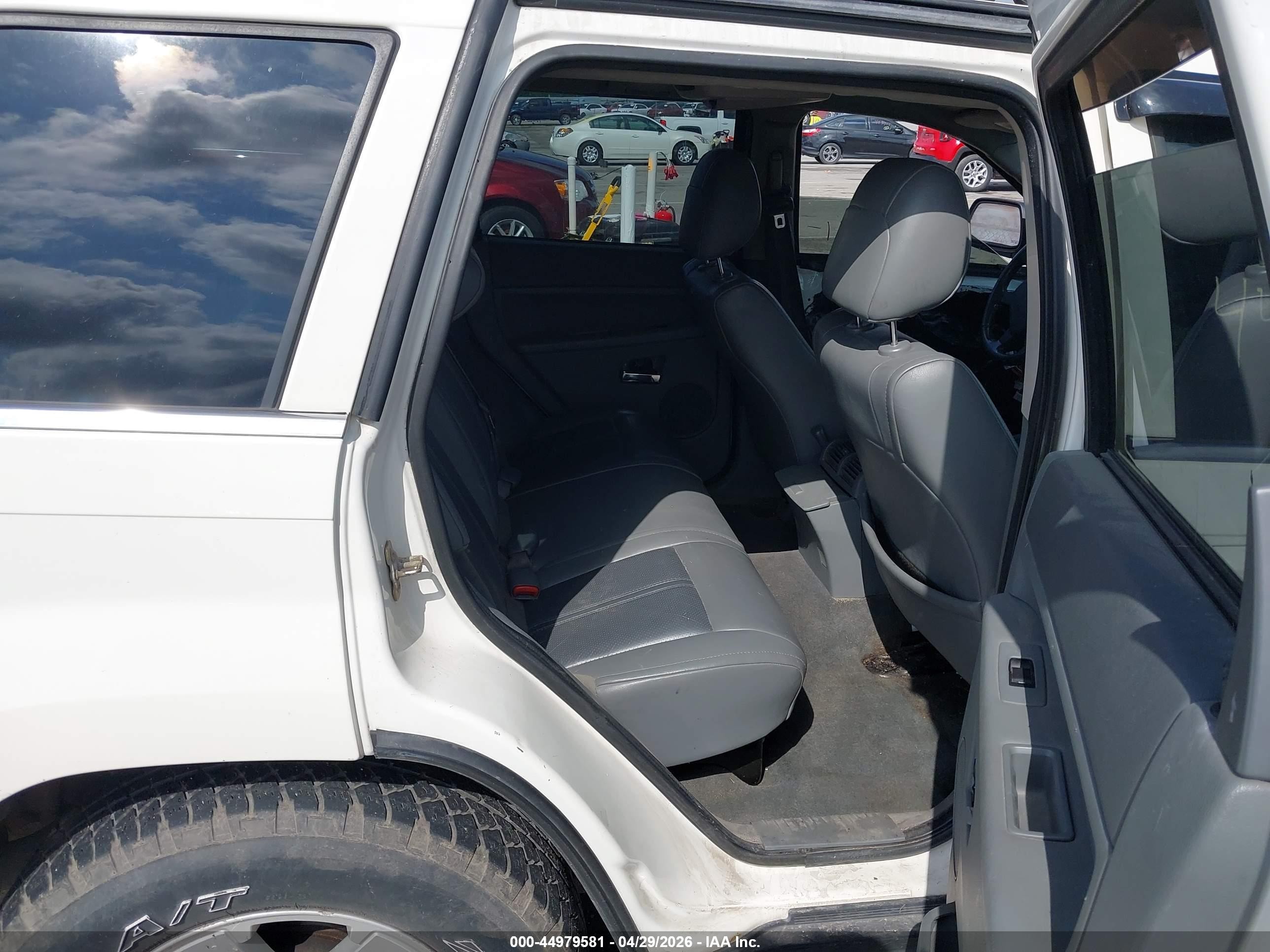 2007 Jeep Grand Cherokee Limited White vin: 1J8HR58227C503221