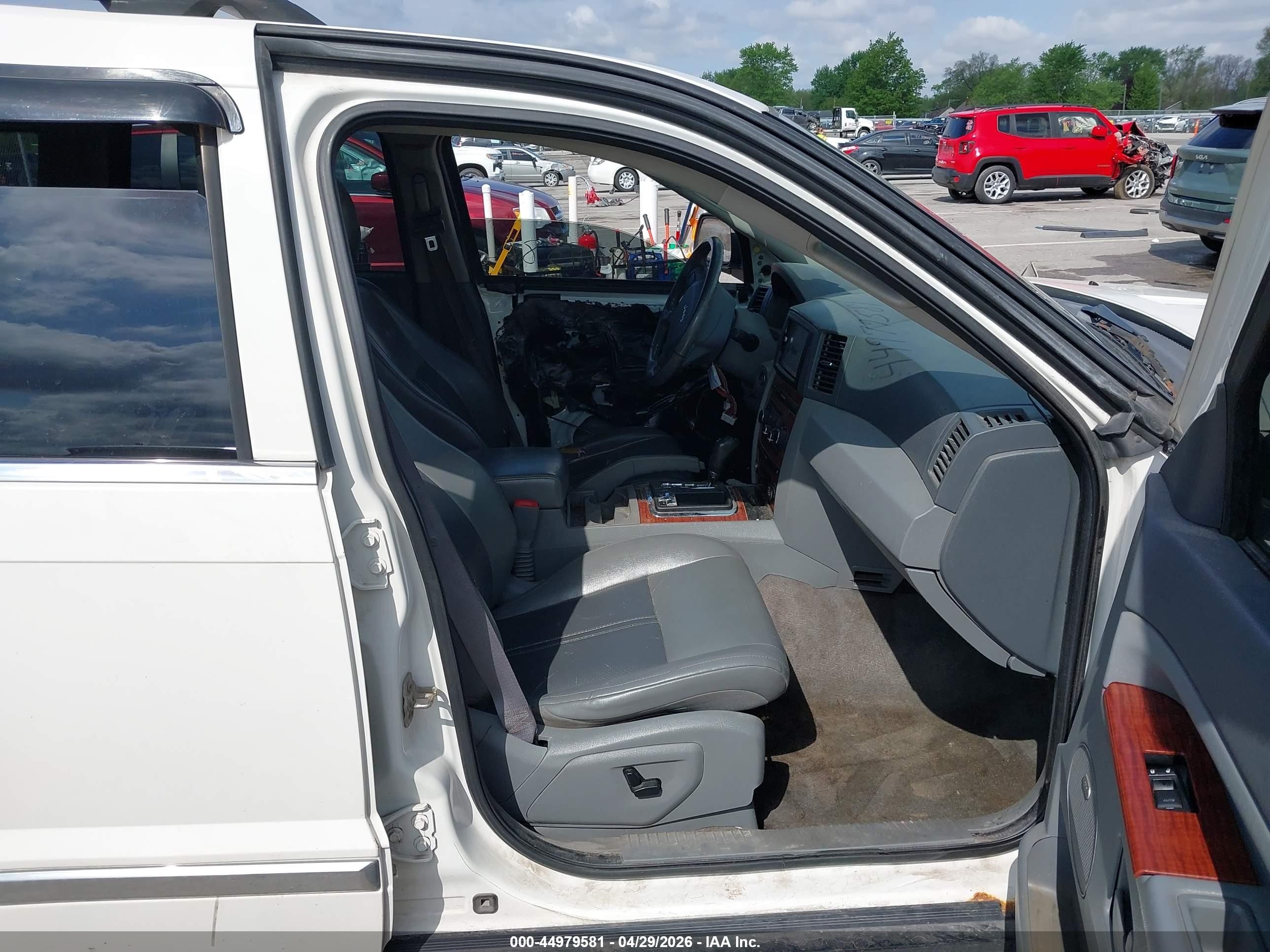 2007 Jeep Grand Cherokee Limited White vin: 1J8HR58227C503221