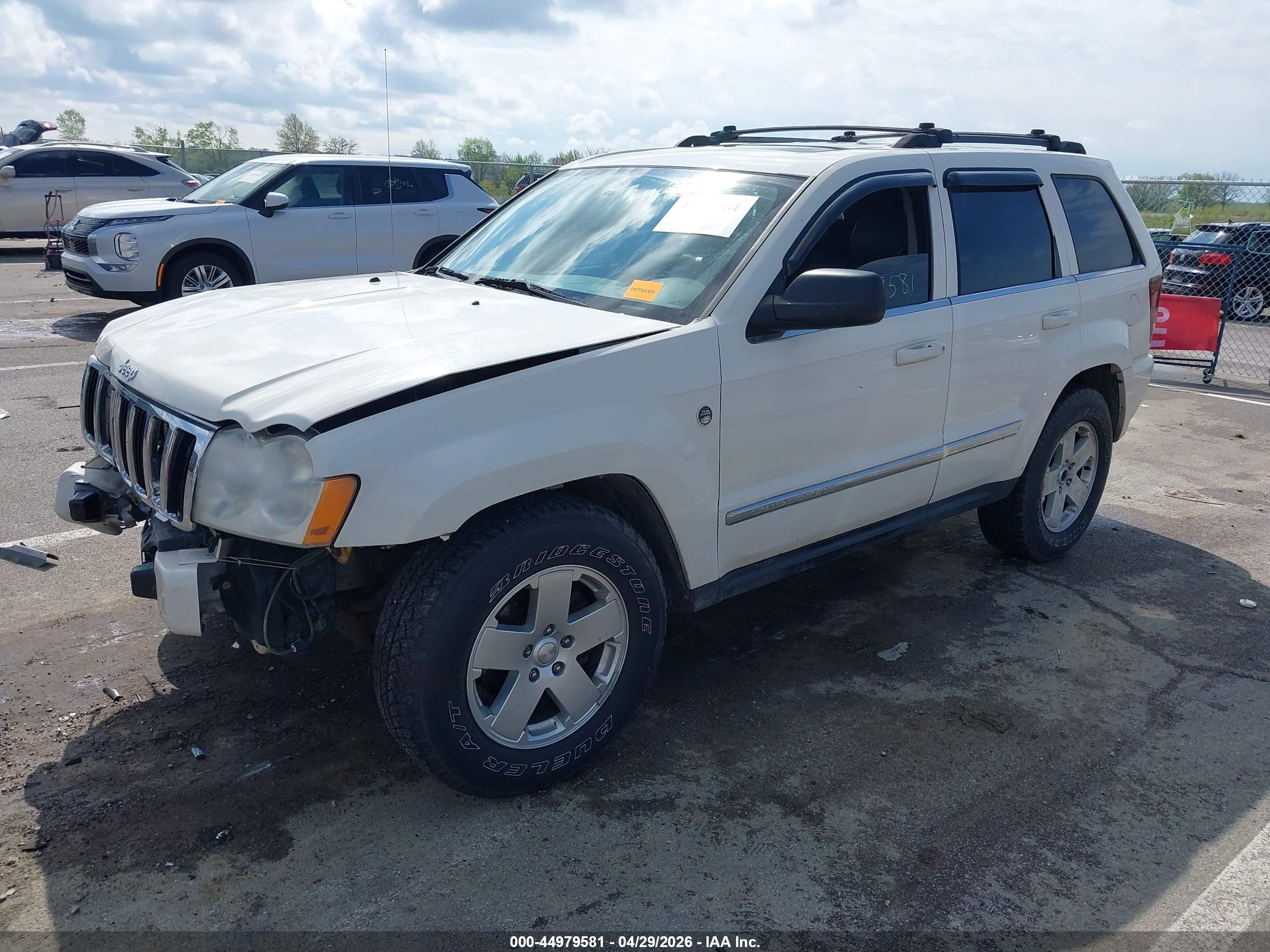 2007 Jeep Grand Cherokee Limited White vin: 1J8HR58227C503221