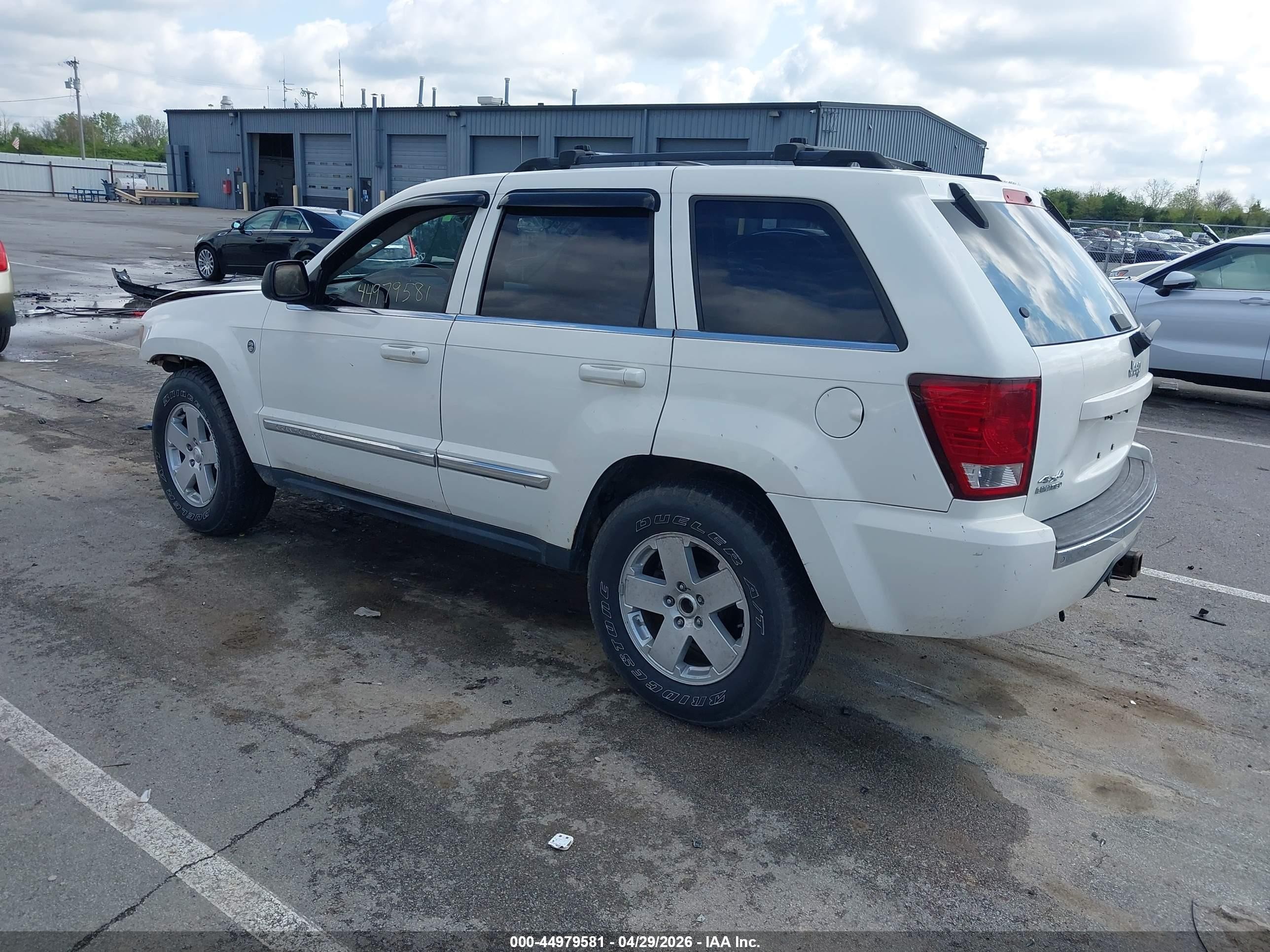 2007 Jeep Grand Cherokee Limited White vin: 1J8HR58227C503221