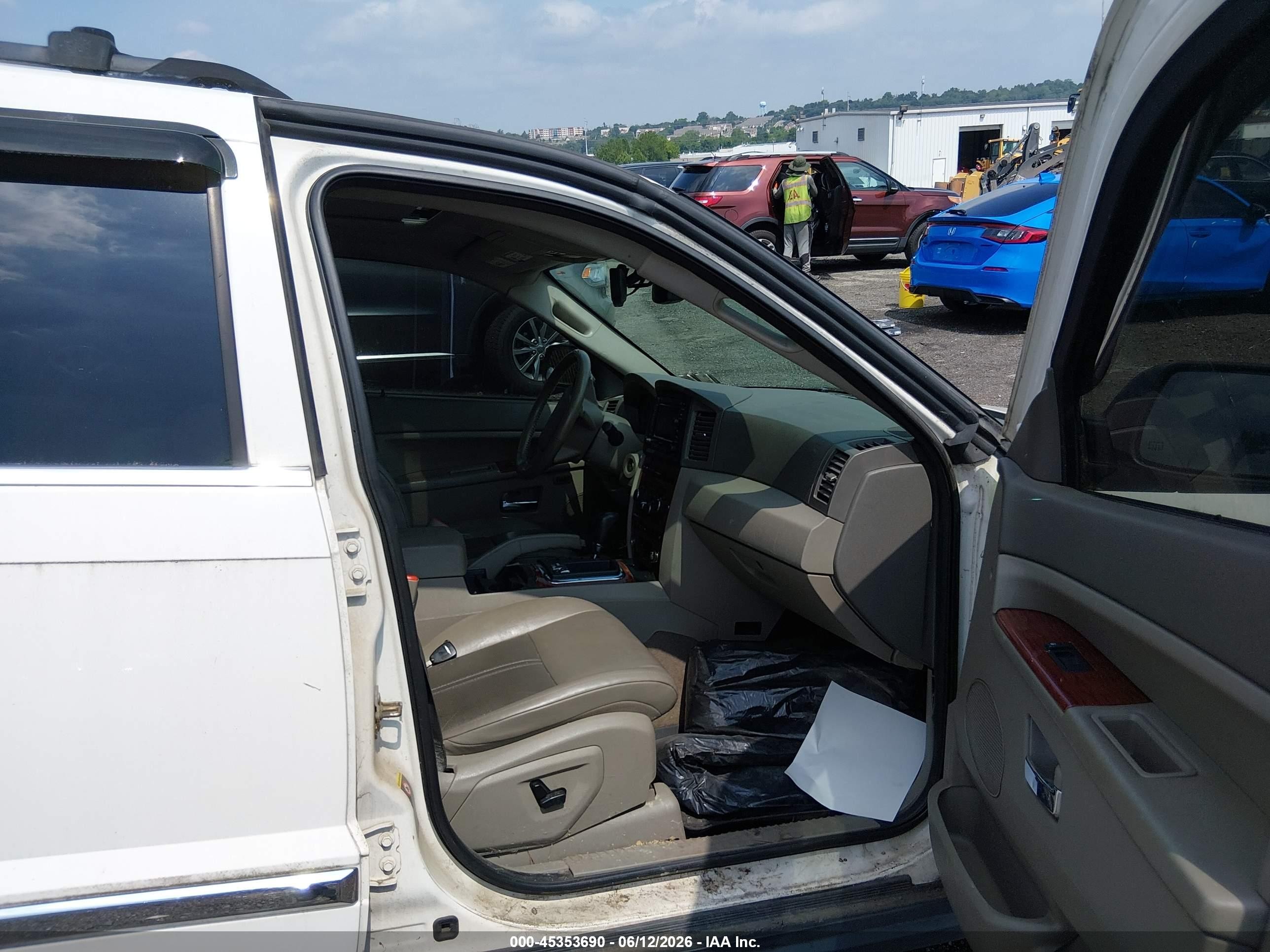 2005 Jeep Grand Cherokee Limited White vin: 1J8HR58235C698615