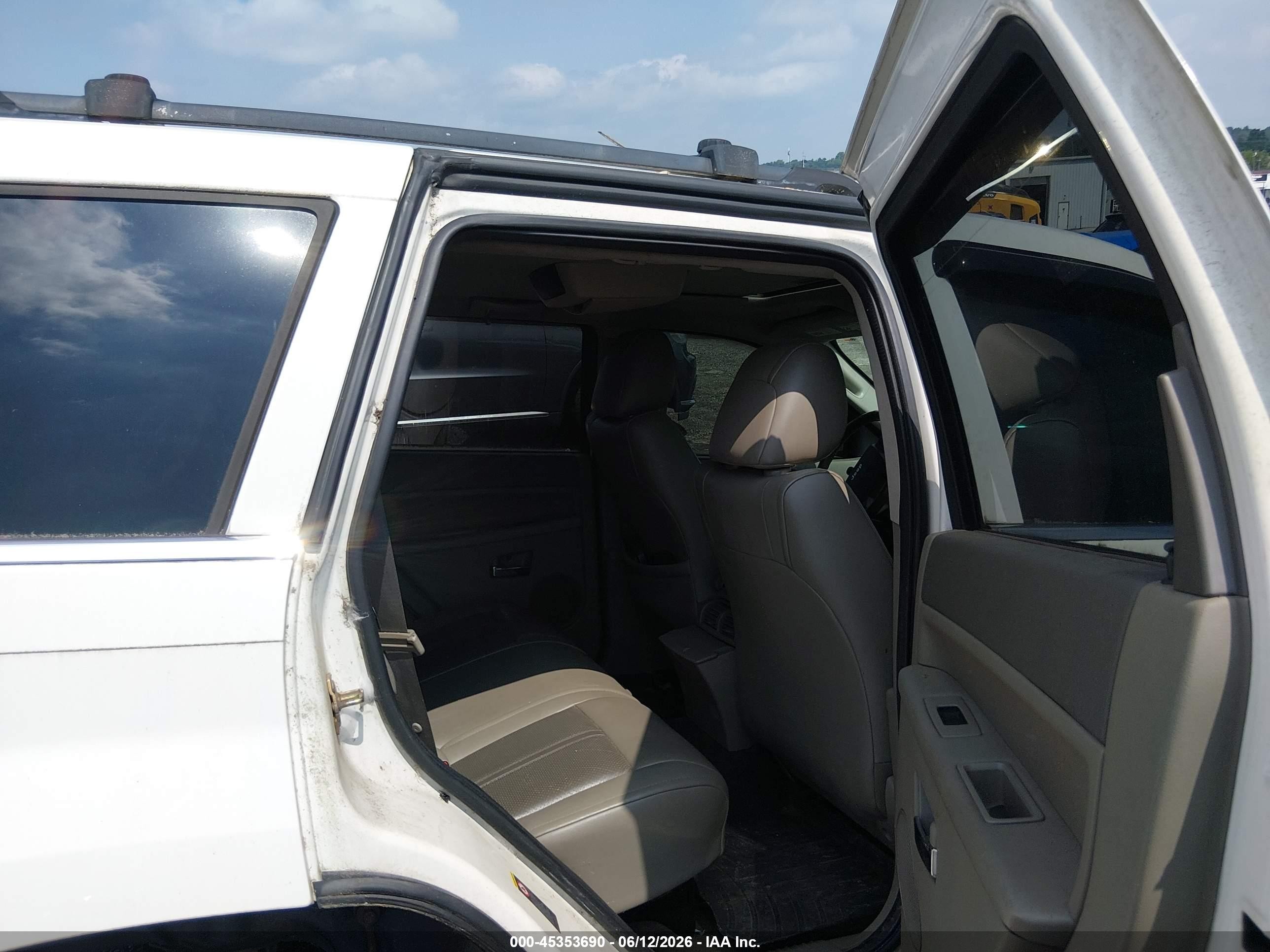 2005 Jeep Grand Cherokee Limited White vin: 1J8HR58235C698615