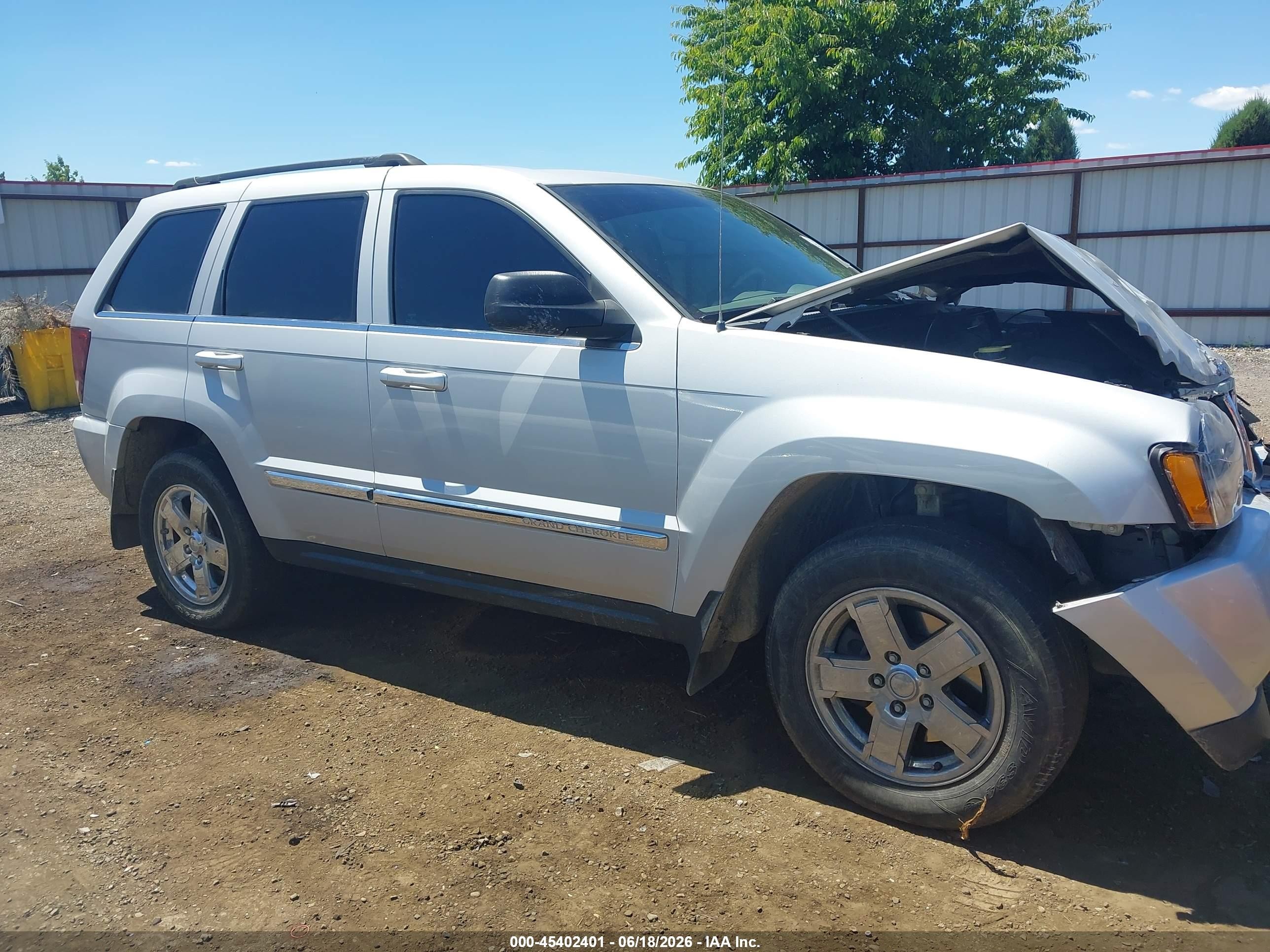 2006 Jeep Grand Cherokee Limited Silver vin: 1J8HR58236C181493