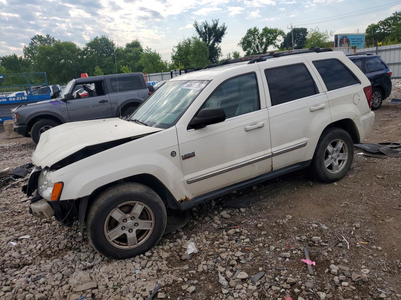 2007 Jeep Grand Cherokee Limited Белый vin: 1J8HR58247C512129