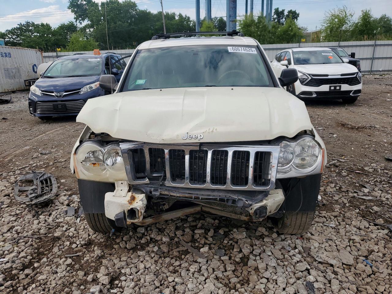 2007 Jeep Grand Cherokee Limited White vin: 1J8HR58247C512129