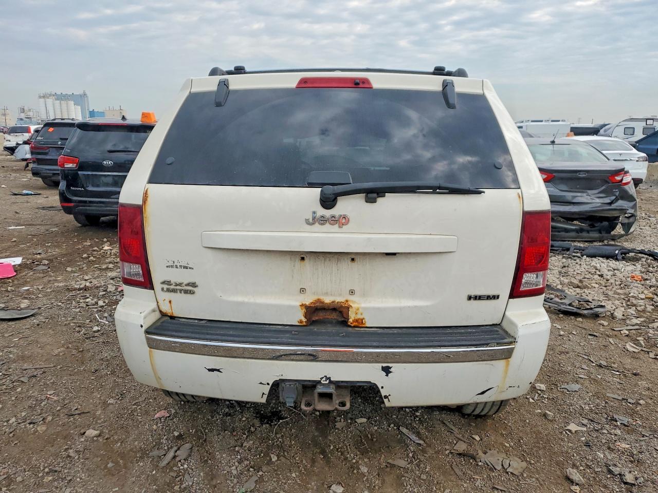 2007 Jeep Grand Cherokee Limited White vin: 1J8HR58247C512129