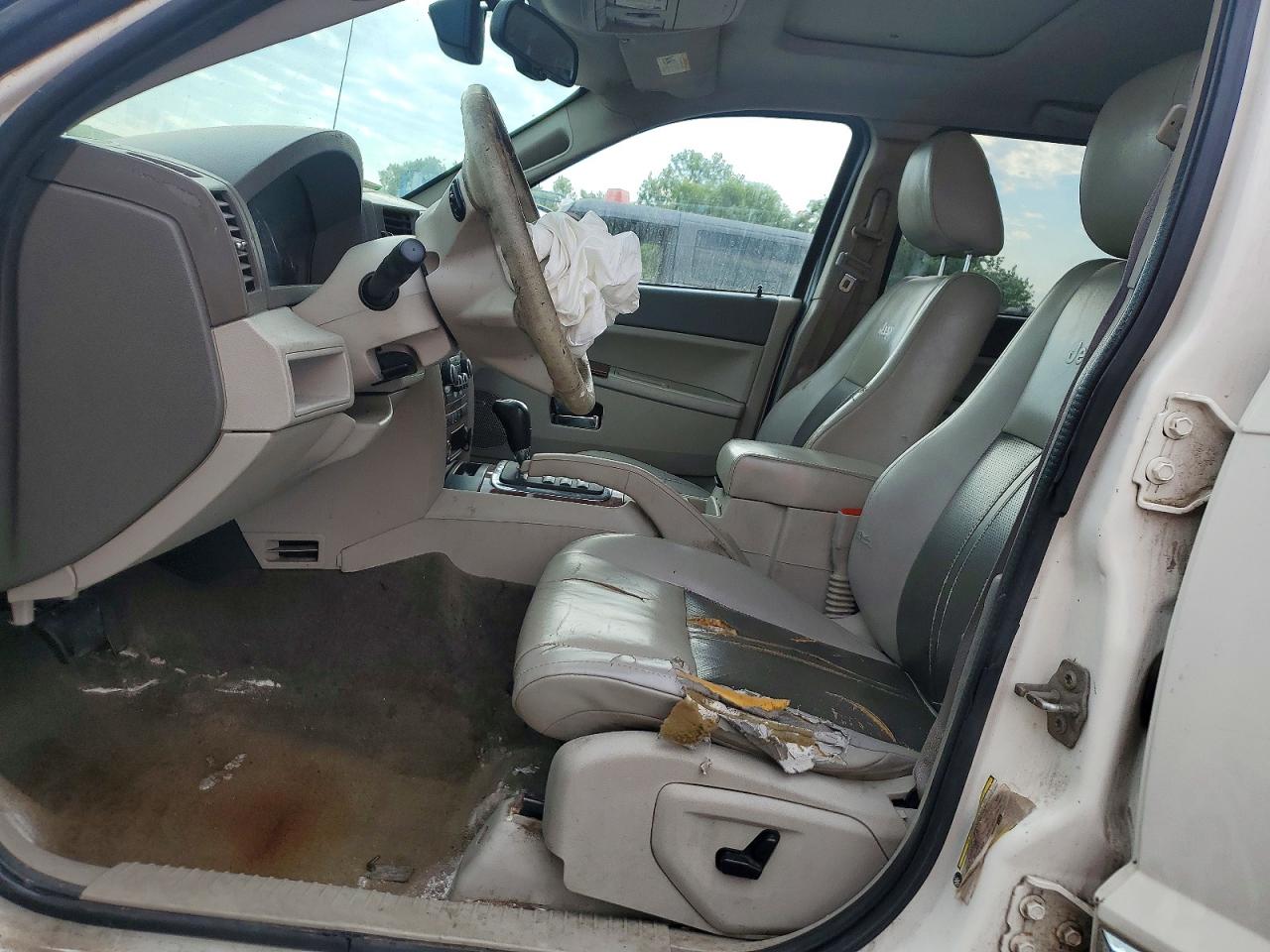 2007 Jeep Grand Cherokee Limited White vin: 1J8HR58247C512129