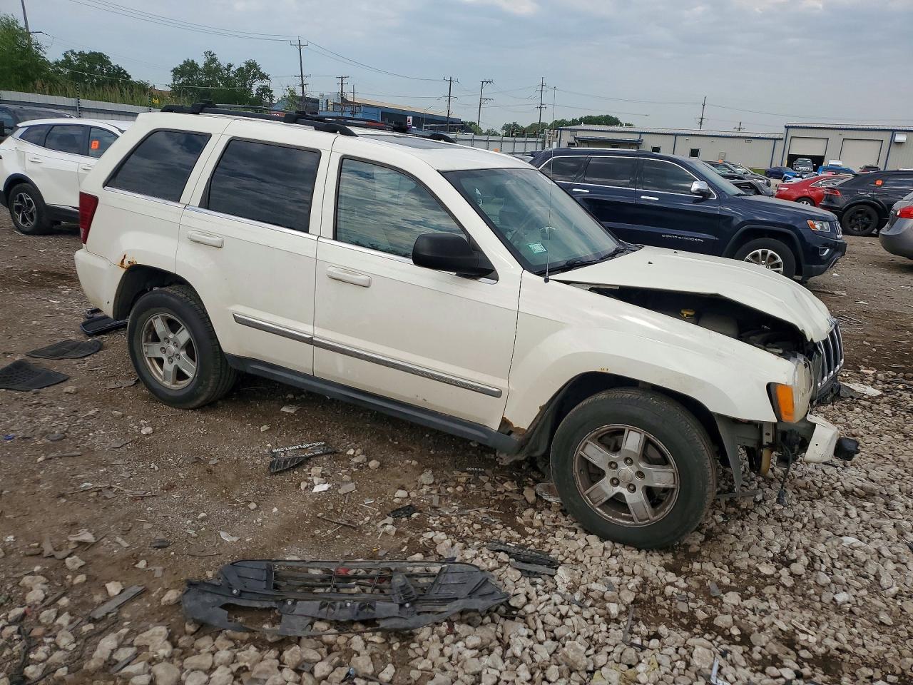 2007 Jeep Grand Cherokee Limited White vin: 1J8HR58247C512129