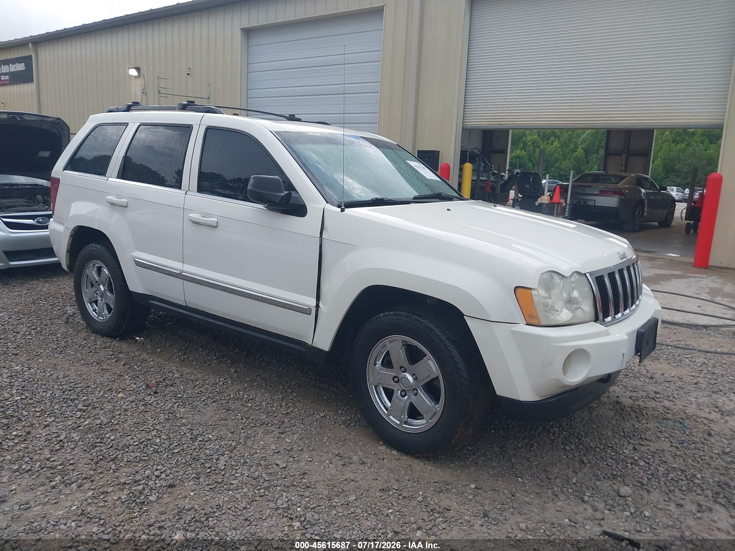 2007 Jeep Grand Cherokee Limited White vin: 1J8HR58247C606110