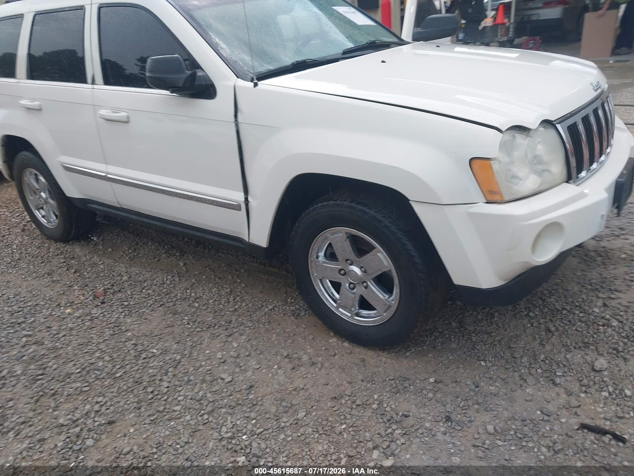 2007 Jeep Grand Cherokee Limited White vin: 1J8HR58247C606110