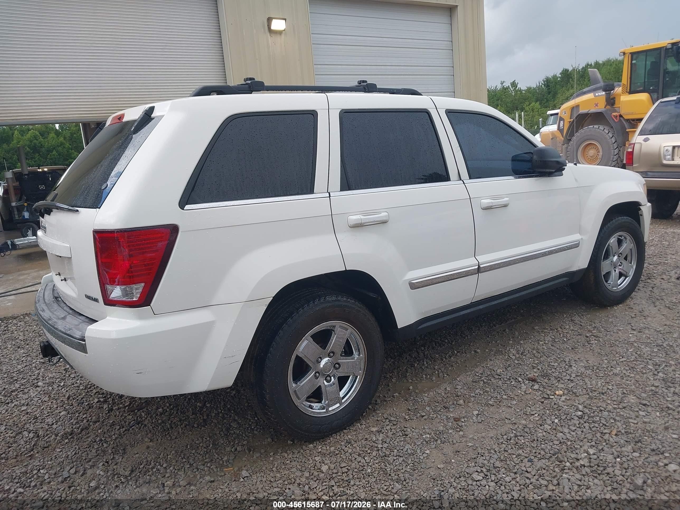 2007 Jeep Grand Cherokee Limited White vin: 1J8HR58247C606110