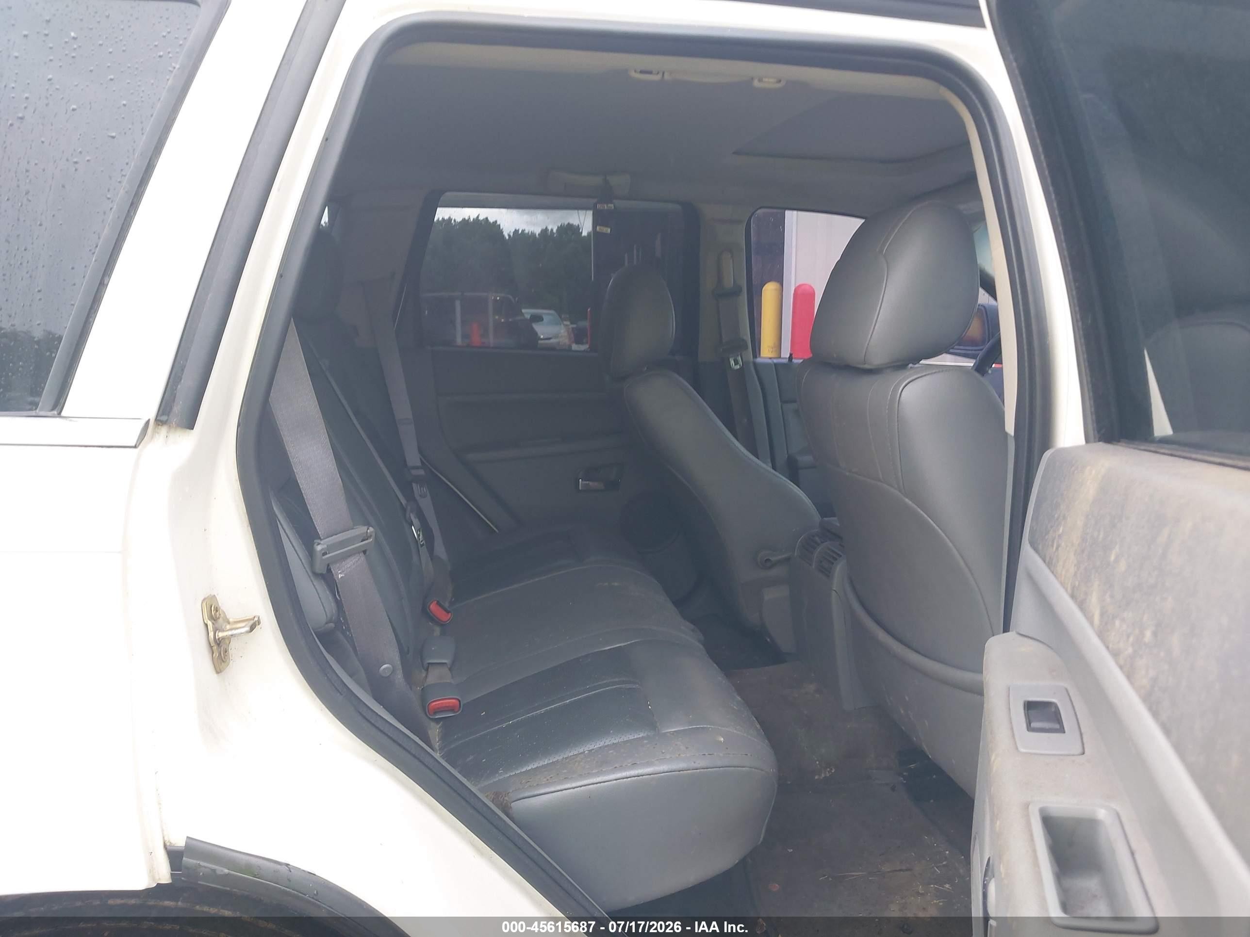 2007 Jeep Grand Cherokee Limited White vin: 1J8HR58247C606110