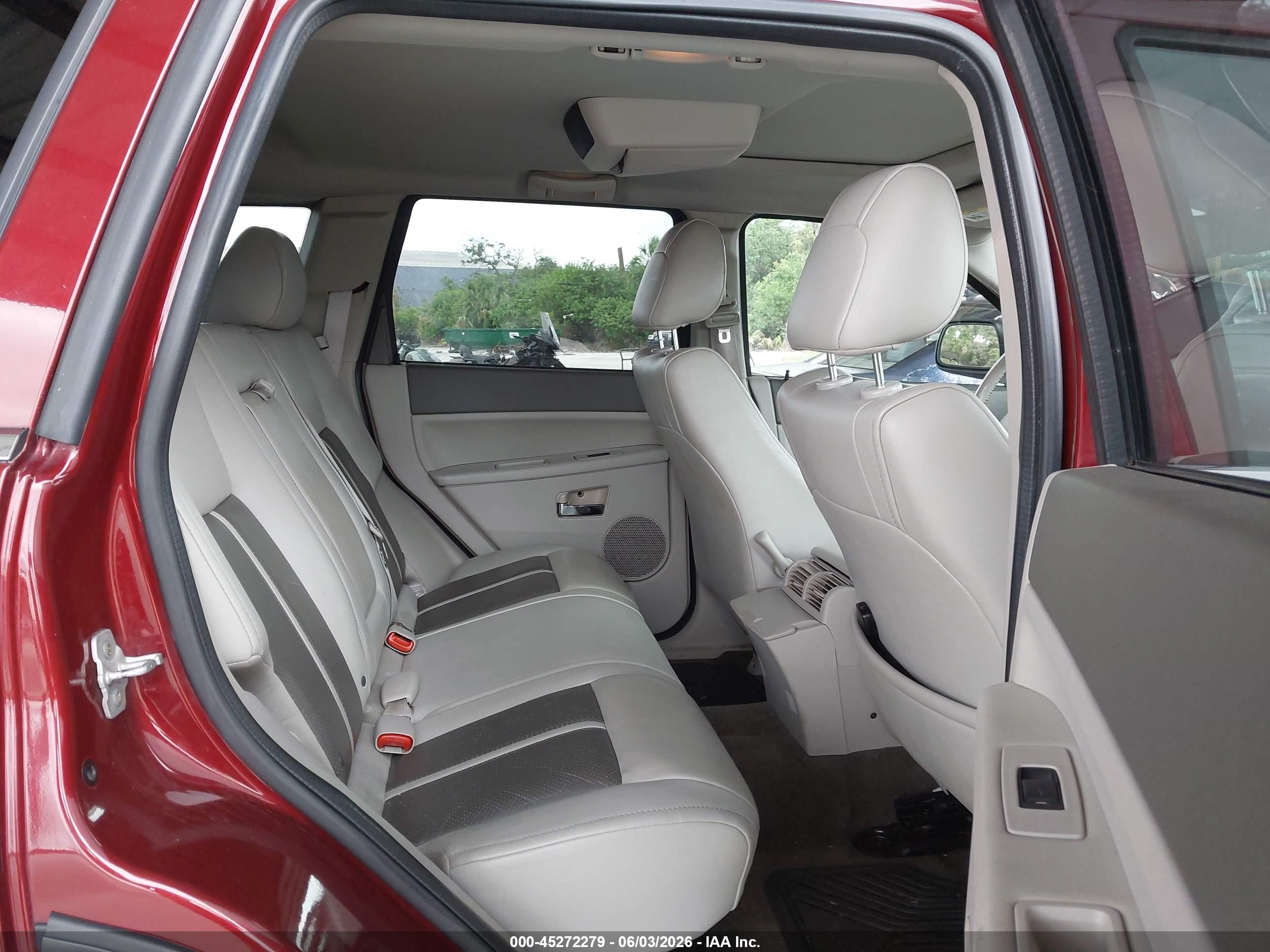 2007 Jeep Grand Cherokee Limited Красный vin: 1J8HR58247C678439