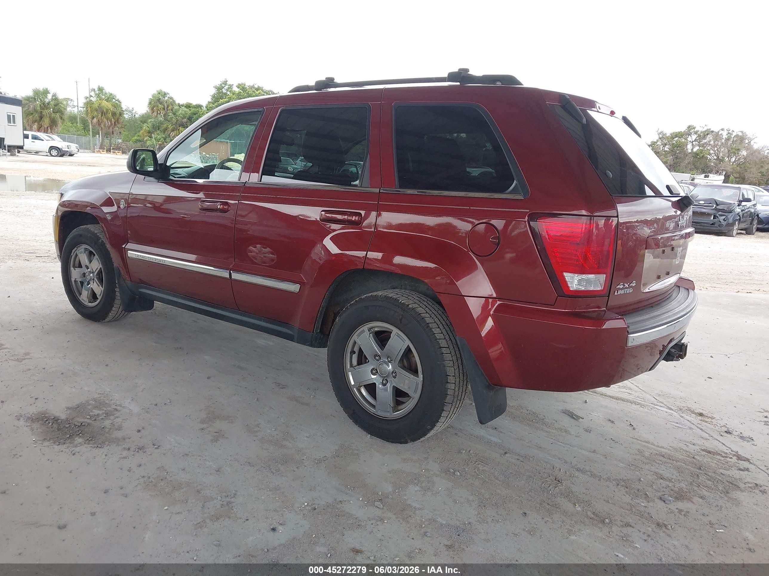 2007 Jeep Grand Cherokee Limited Красный vin: 1J8HR58247C678439