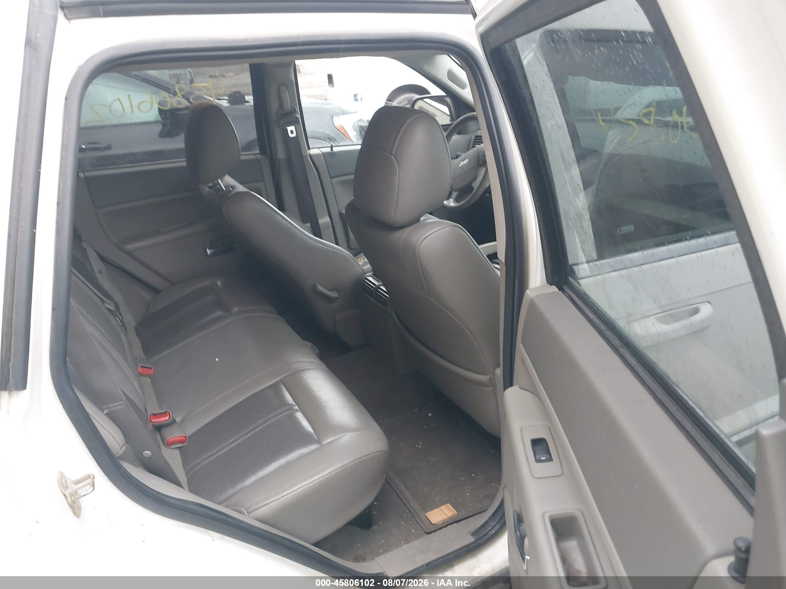 2007 Jeep Grand Cherokee Limited Белый vin: 1J8HR58257C520093