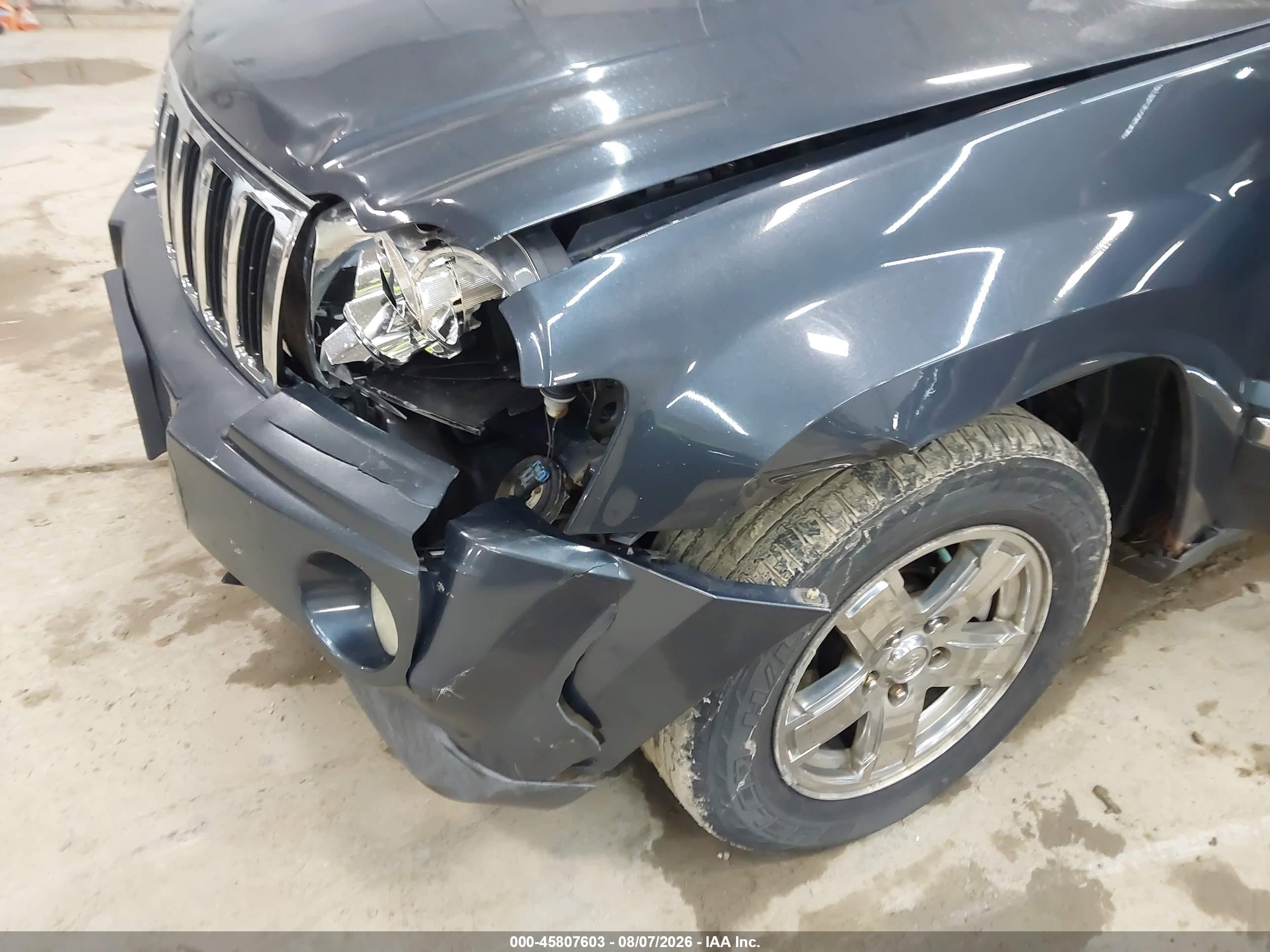 2007 Jeep Grand Cherokee Limited Серый vin: 1J8HR58257C686629
