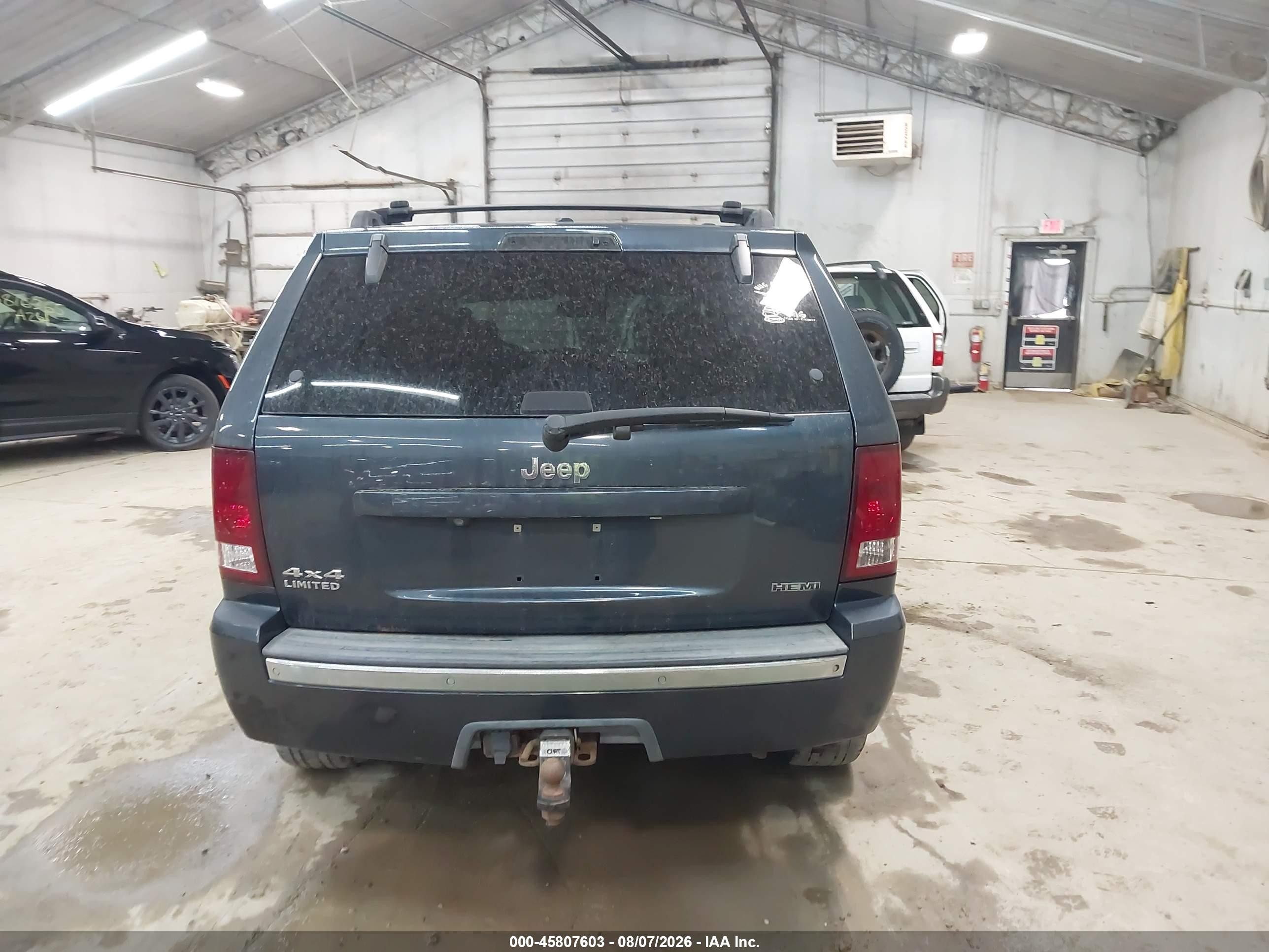 2007 Jeep Grand Cherokee Limited Серый vin: 1J8HR58257C686629