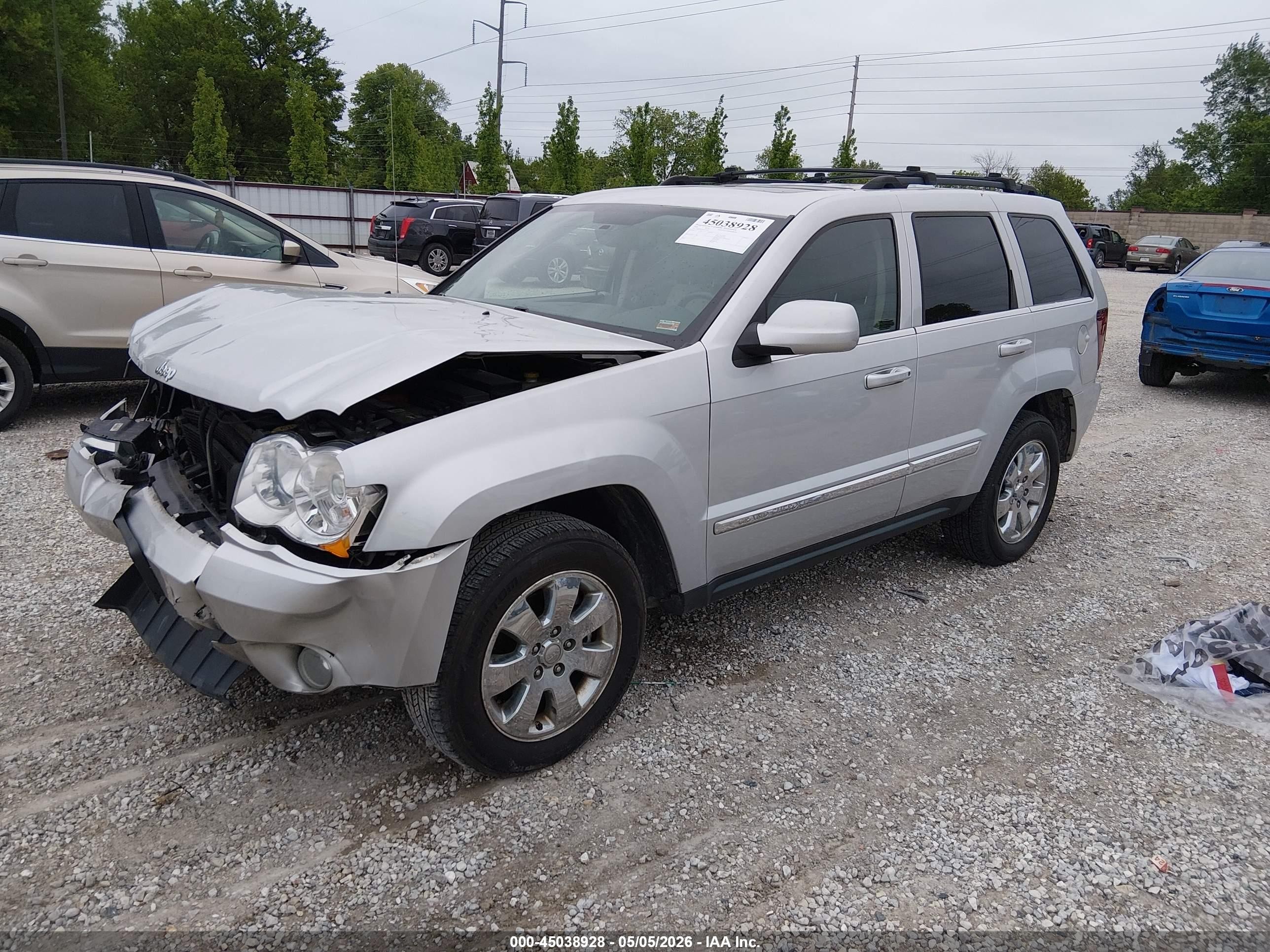 2008 Jeep Grand Cherokee Limited Silver vin: 1J8HR58258C213573