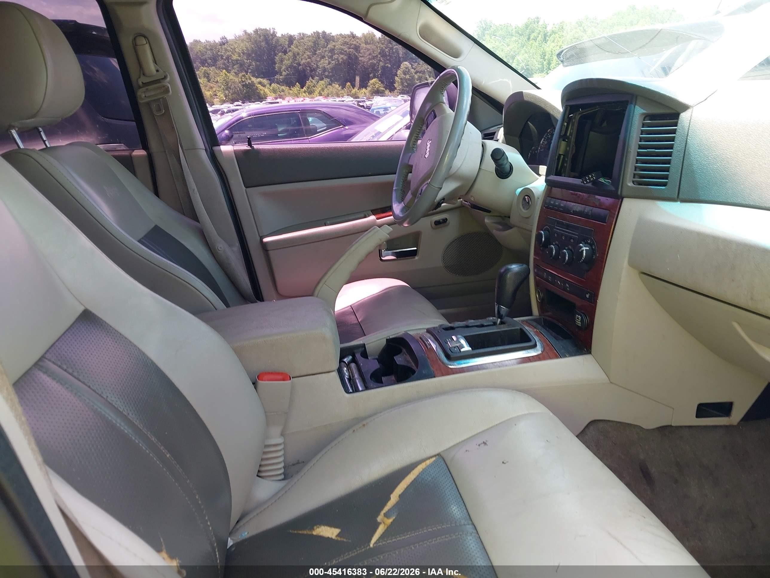 2005 Jeep Grand Cherokee Limited White vin: 1J8HR58275C587145