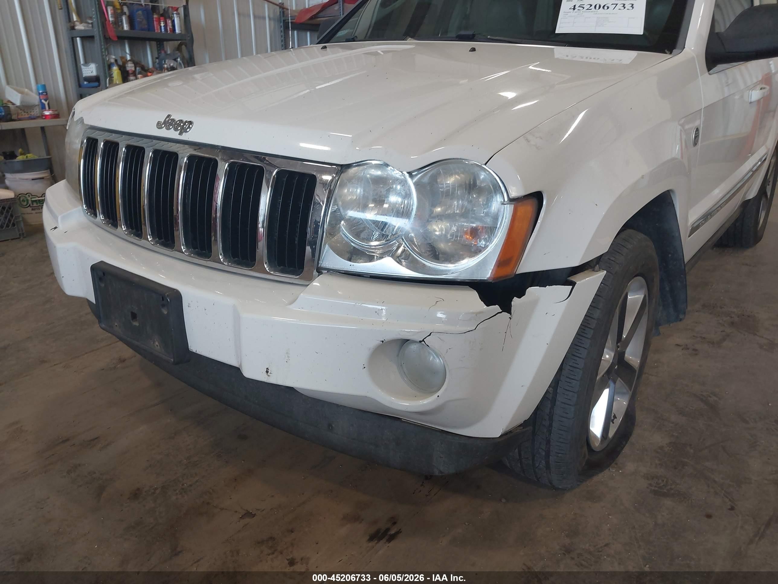 2006 Jeep Grand Cherokee Limited Белый vin: 1J8HR58276C209716