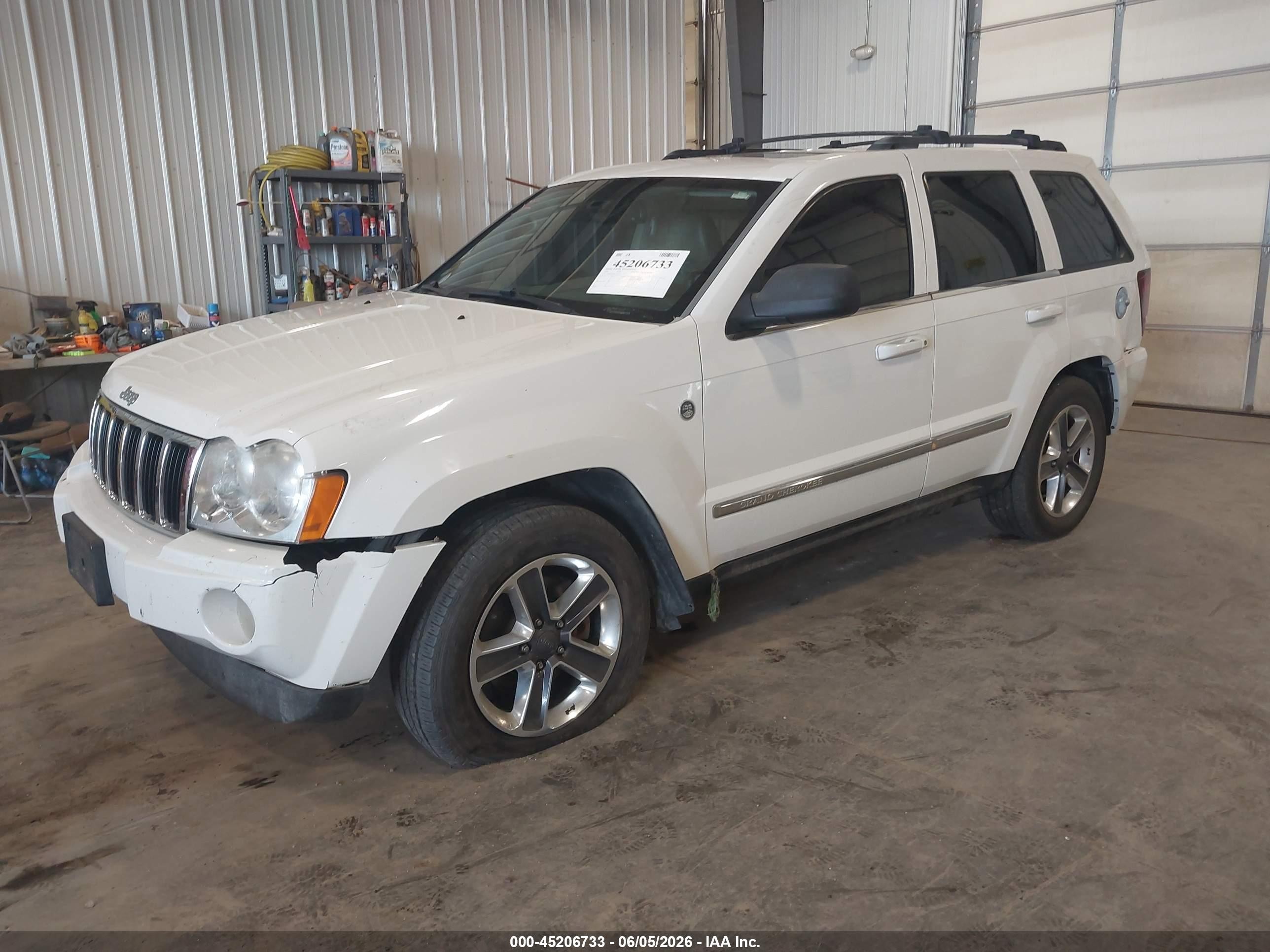 2006 Jeep Grand Cherokee Limited Белый vin: 1J8HR58276C209716