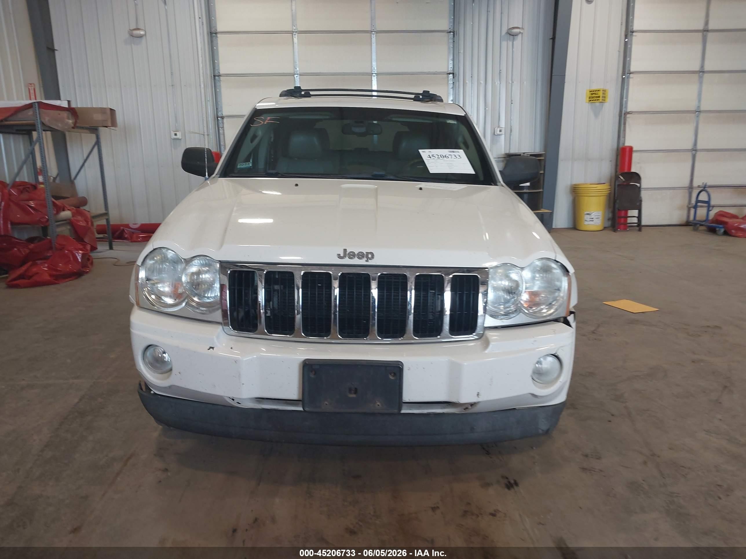 2006 Jeep Grand Cherokee Limited Белый vin: 1J8HR58276C209716