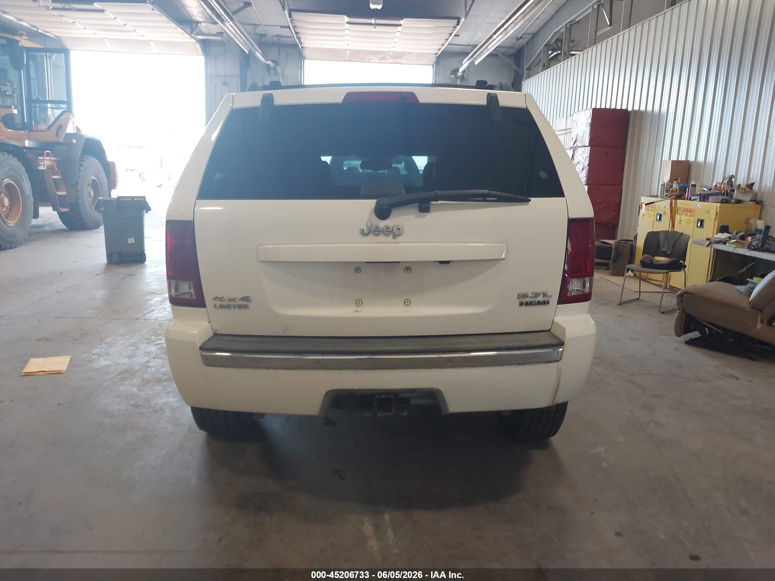 2006 Jeep Grand Cherokee Limited Белый vin: 1J8HR58276C209716