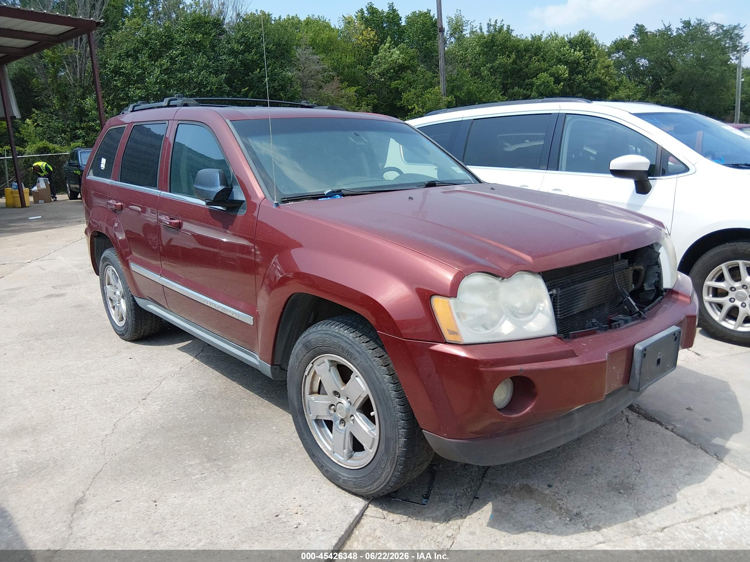 2007 Jeep Grand Cherokee Limited Burgundy vin: 1J8HR58277C662297
