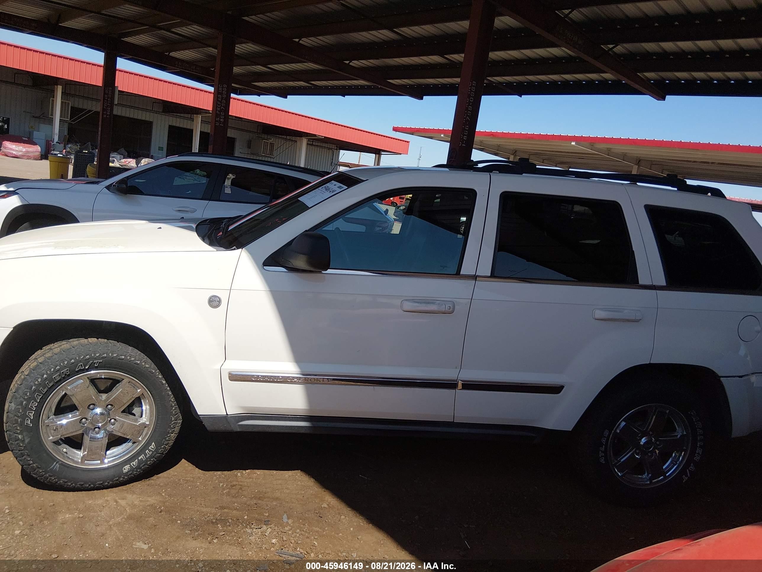 2006 Jeep Grand Cherokee Limited Белый vin: 1J8HR58296C172779