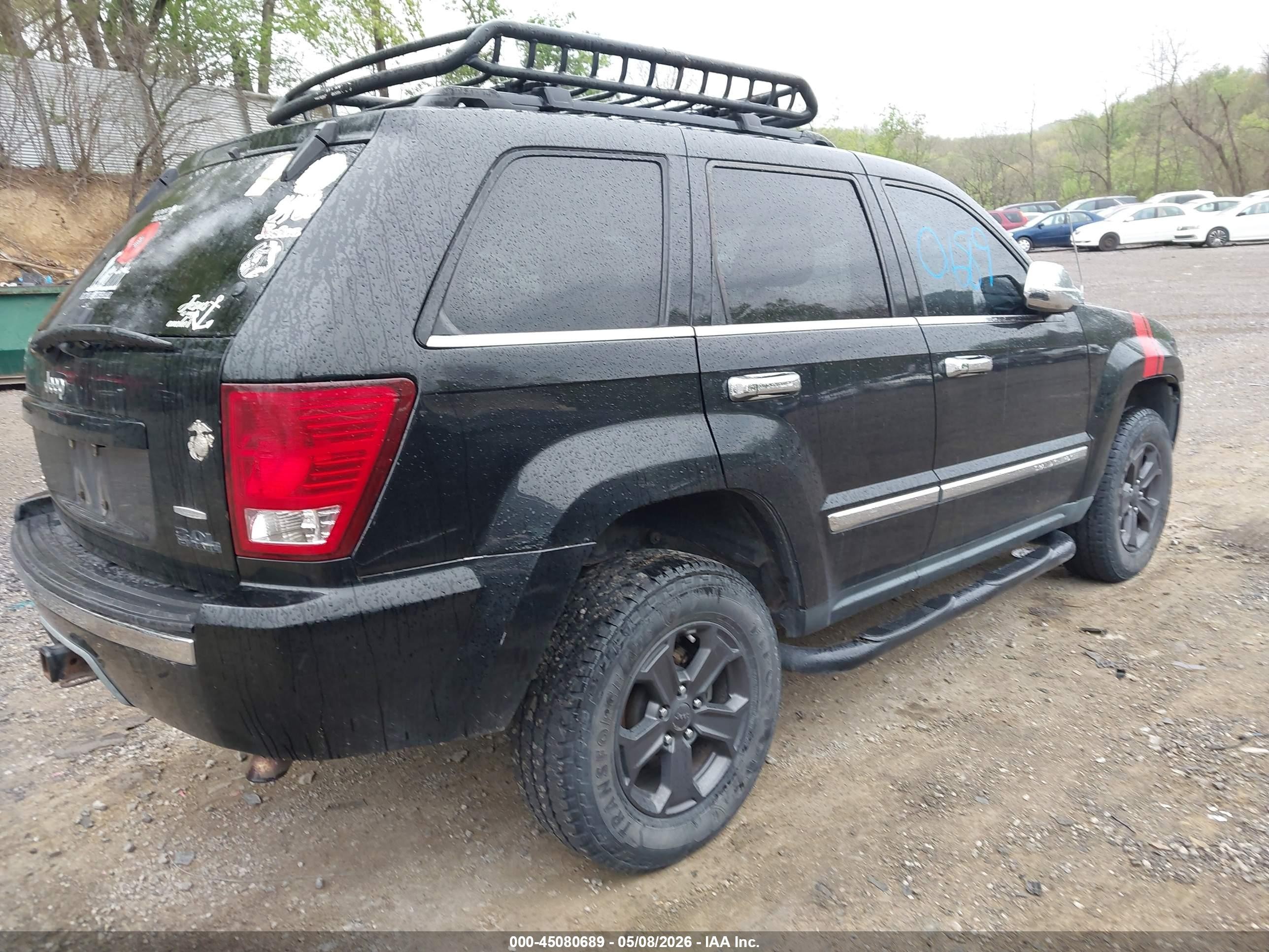 2007 Jeep Grand Cherokee Limited Black vin: 1J8HR58M77C633481