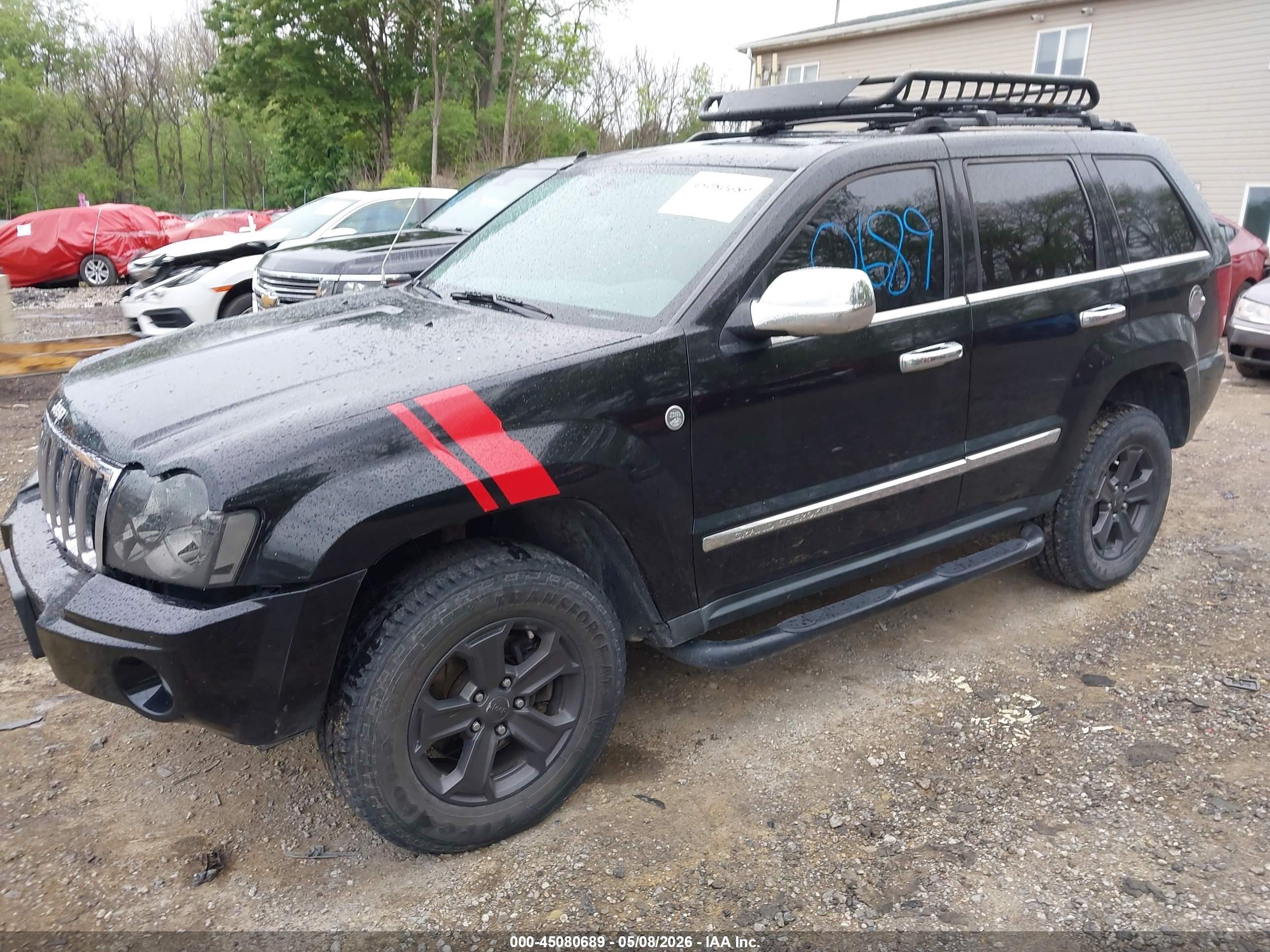 2007 Jeep Grand Cherokee Limited Black vin: 1J8HR58M77C633481