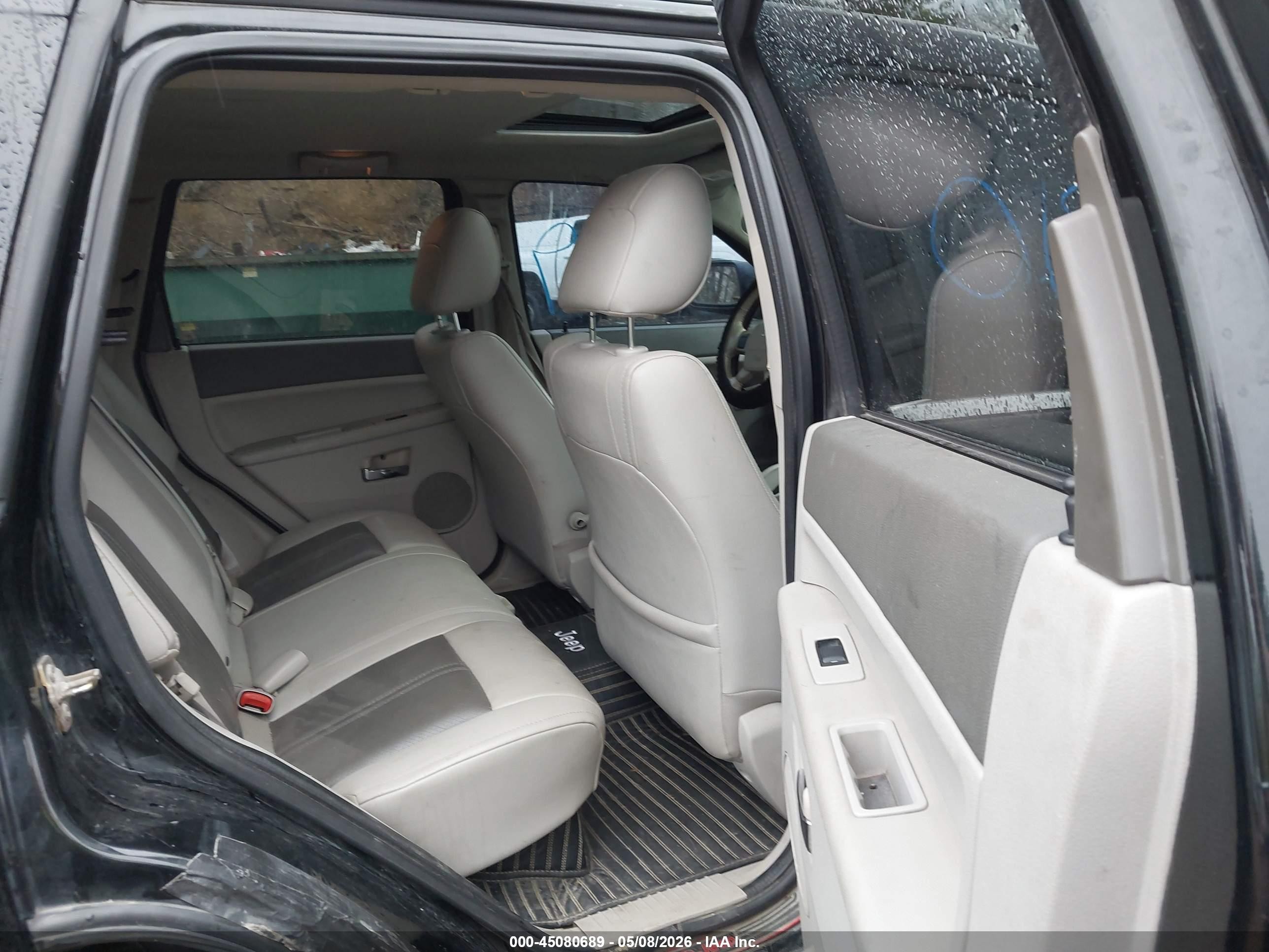 2007 Jeep Grand Cherokee Limited Black vin: 1J8HR58M77C633481