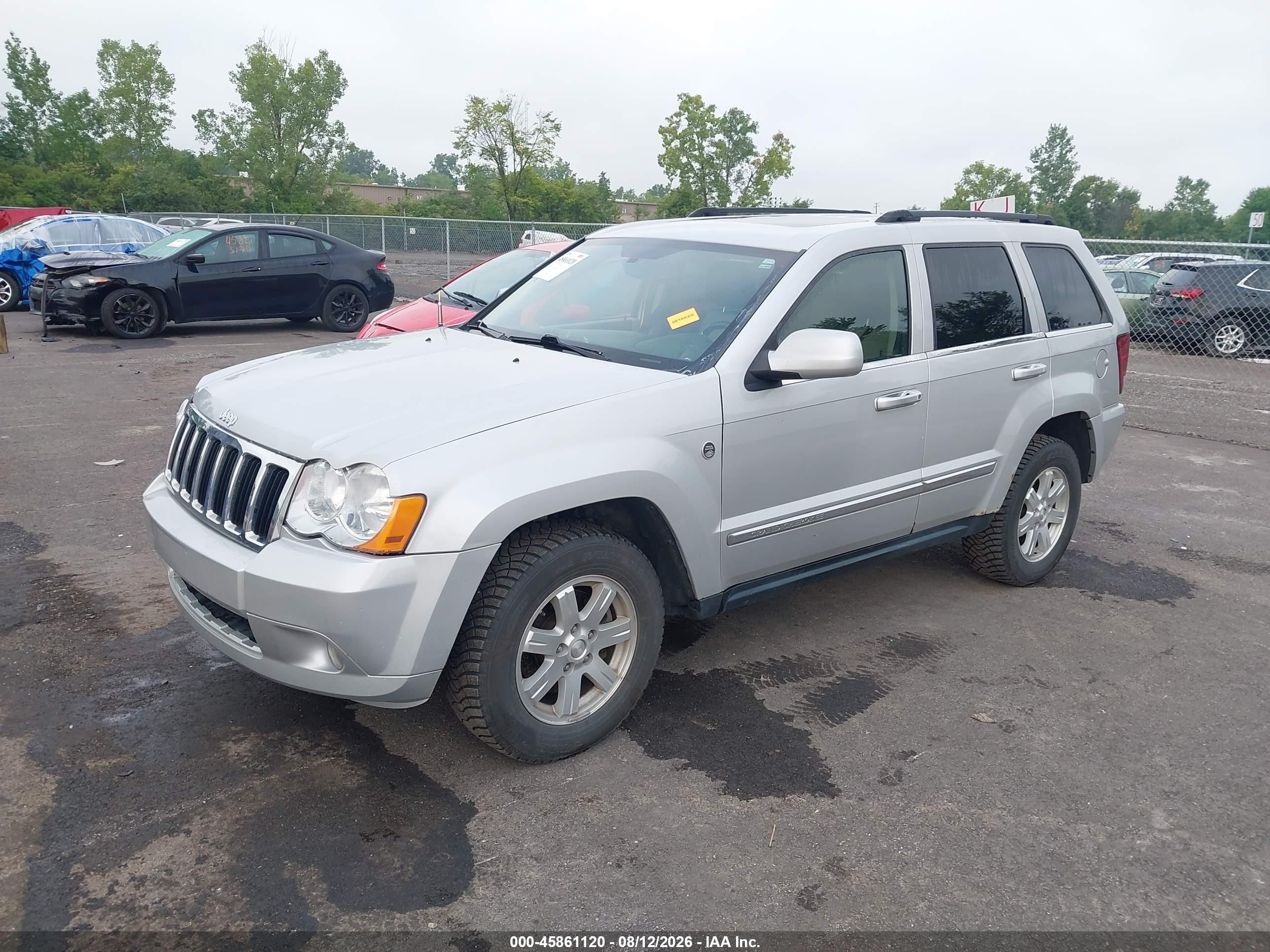 2008 Jeep Grand Cherokee Limited Silver vin: 1J8HR58N08C151672