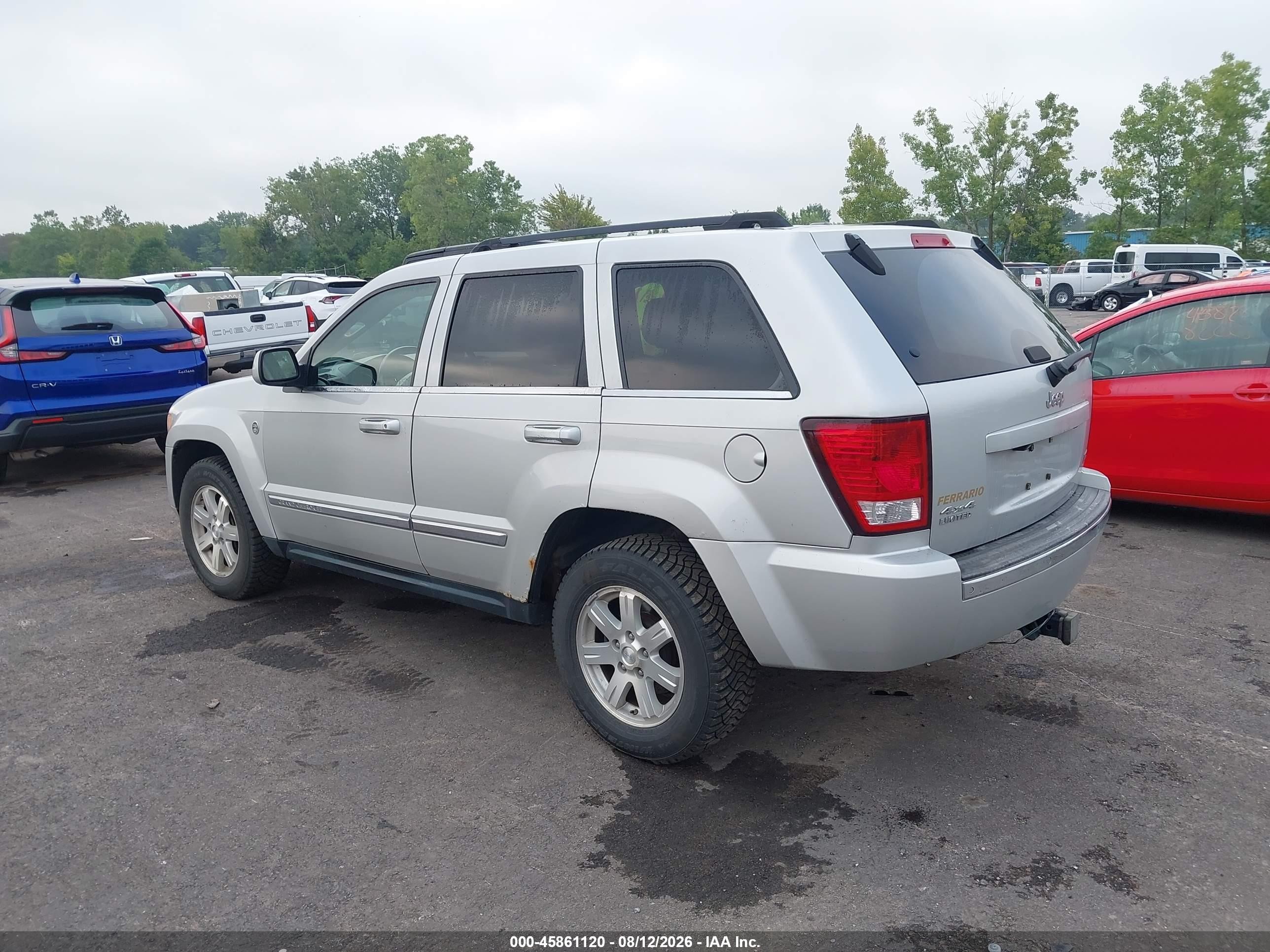 2008 Jeep Grand Cherokee Limited Silver vin: 1J8HR58N08C151672