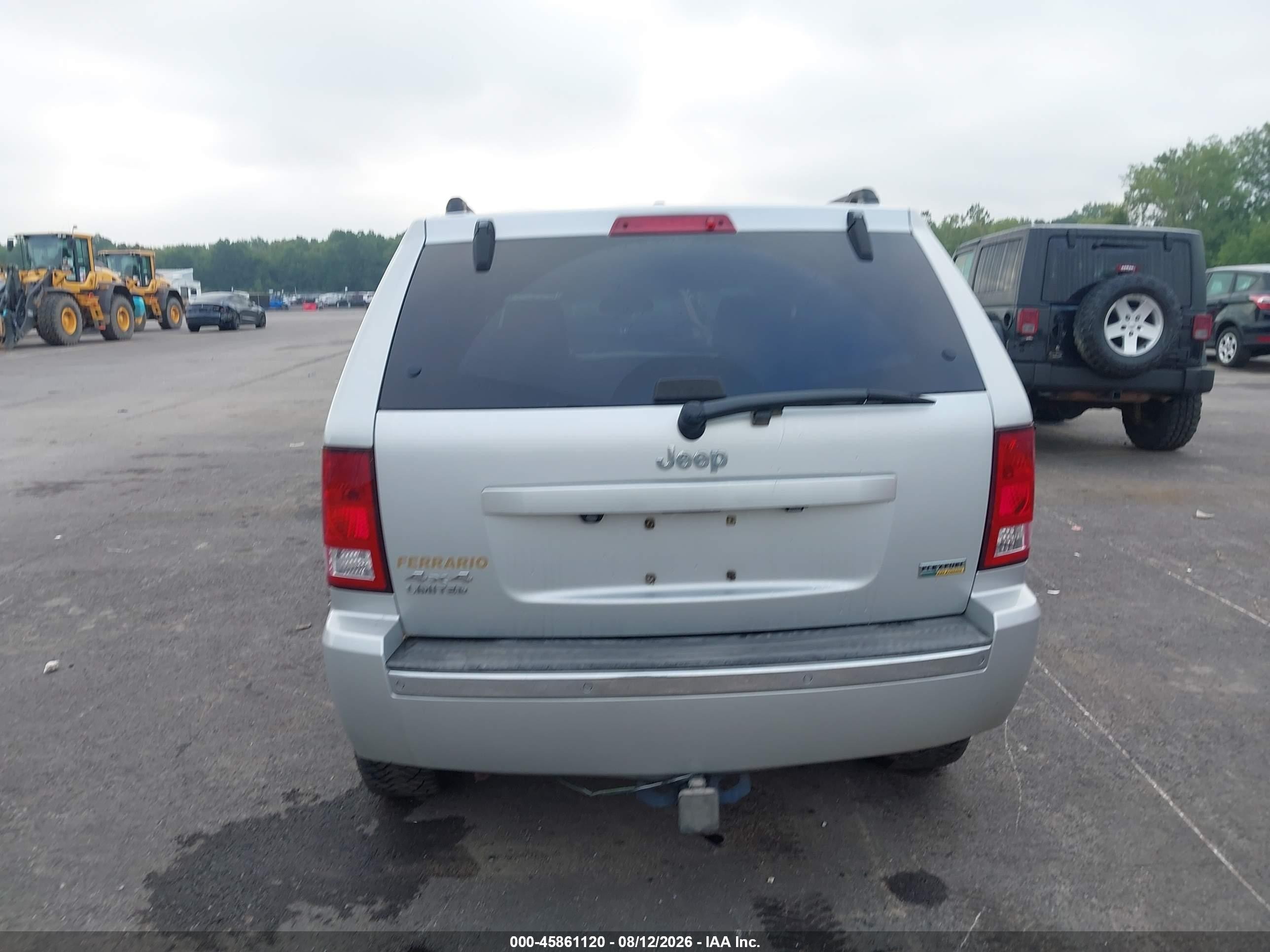 2008 Jeep Grand Cherokee Limited Silver vin: 1J8HR58N08C151672