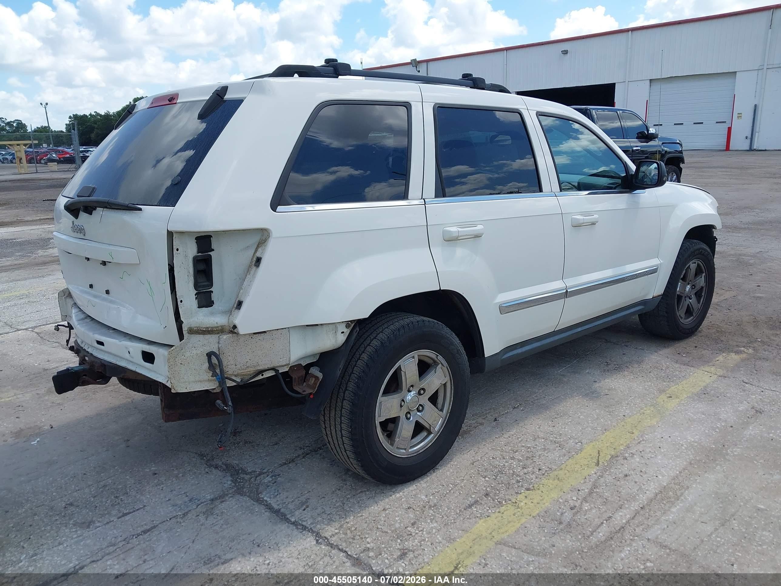 2007 Jeep Grand Cherokee Limited White vin: 1J8HR58N17C520196
