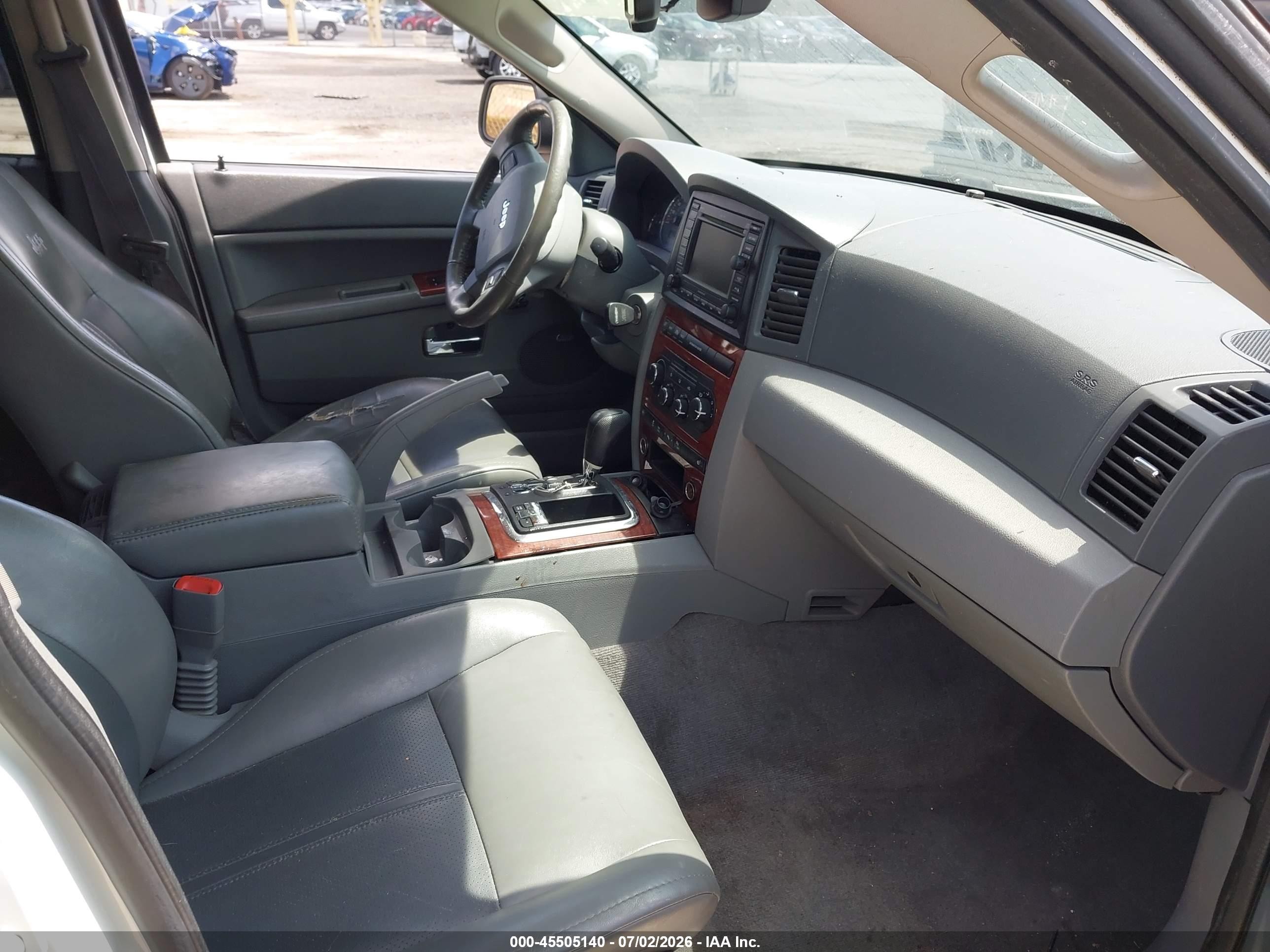 2007 Jeep Grand Cherokee Limited White vin: 1J8HR58N17C520196
