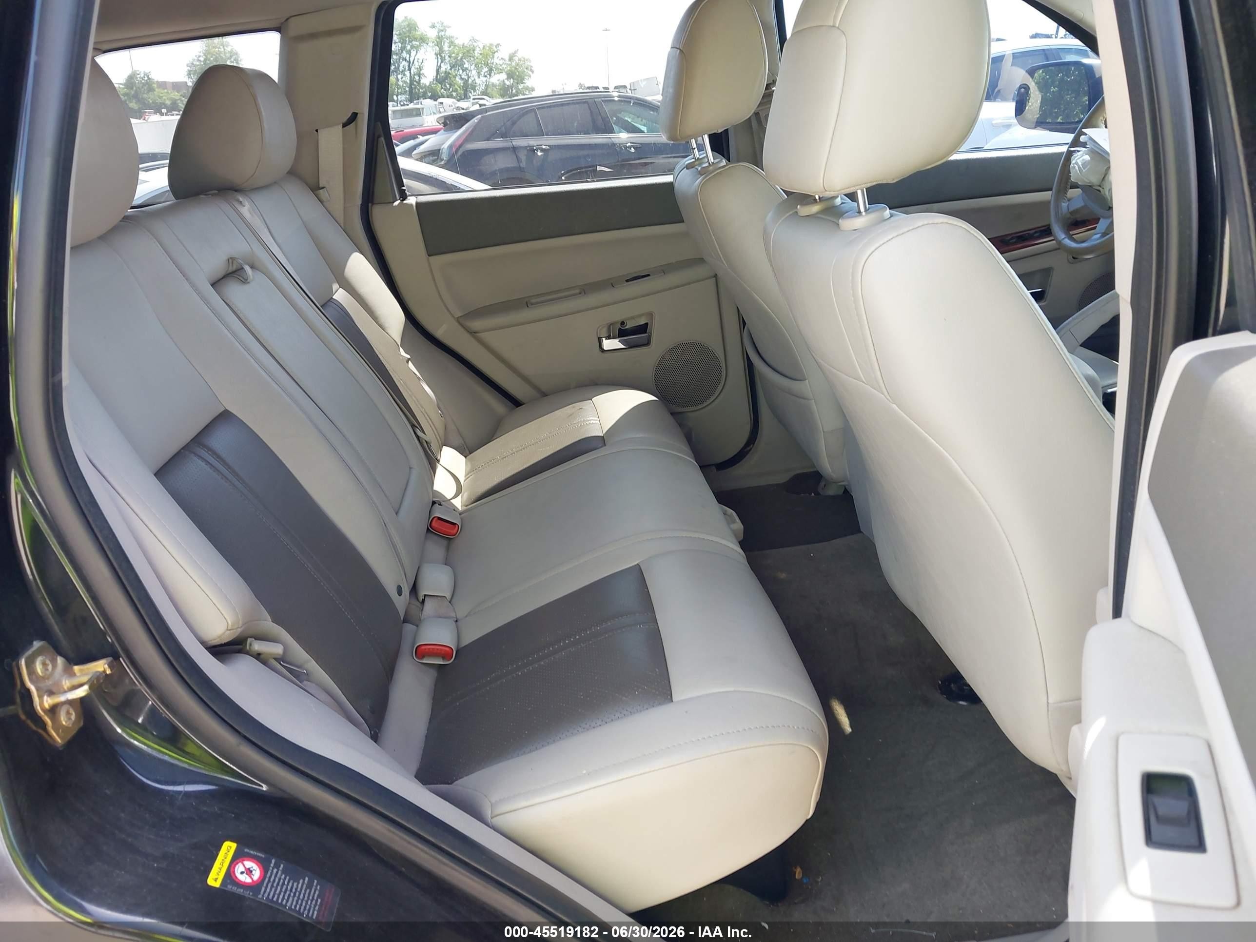 2005 Jeep Grand Cherokee Limited Black vin: 1J8HR58N75C719248