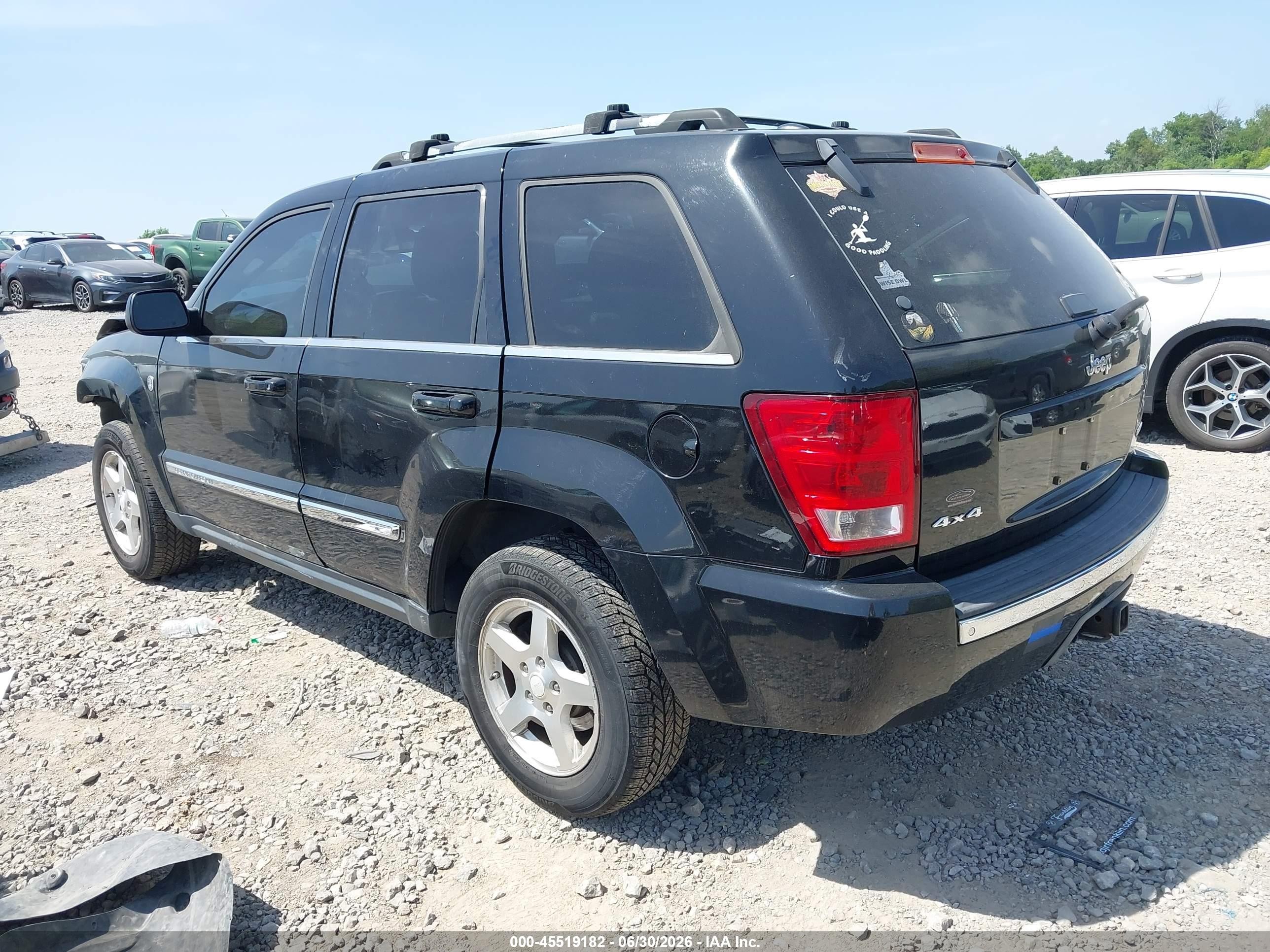 2005 Jeep Grand Cherokee Limited Black vin: 1J8HR58N75C719248