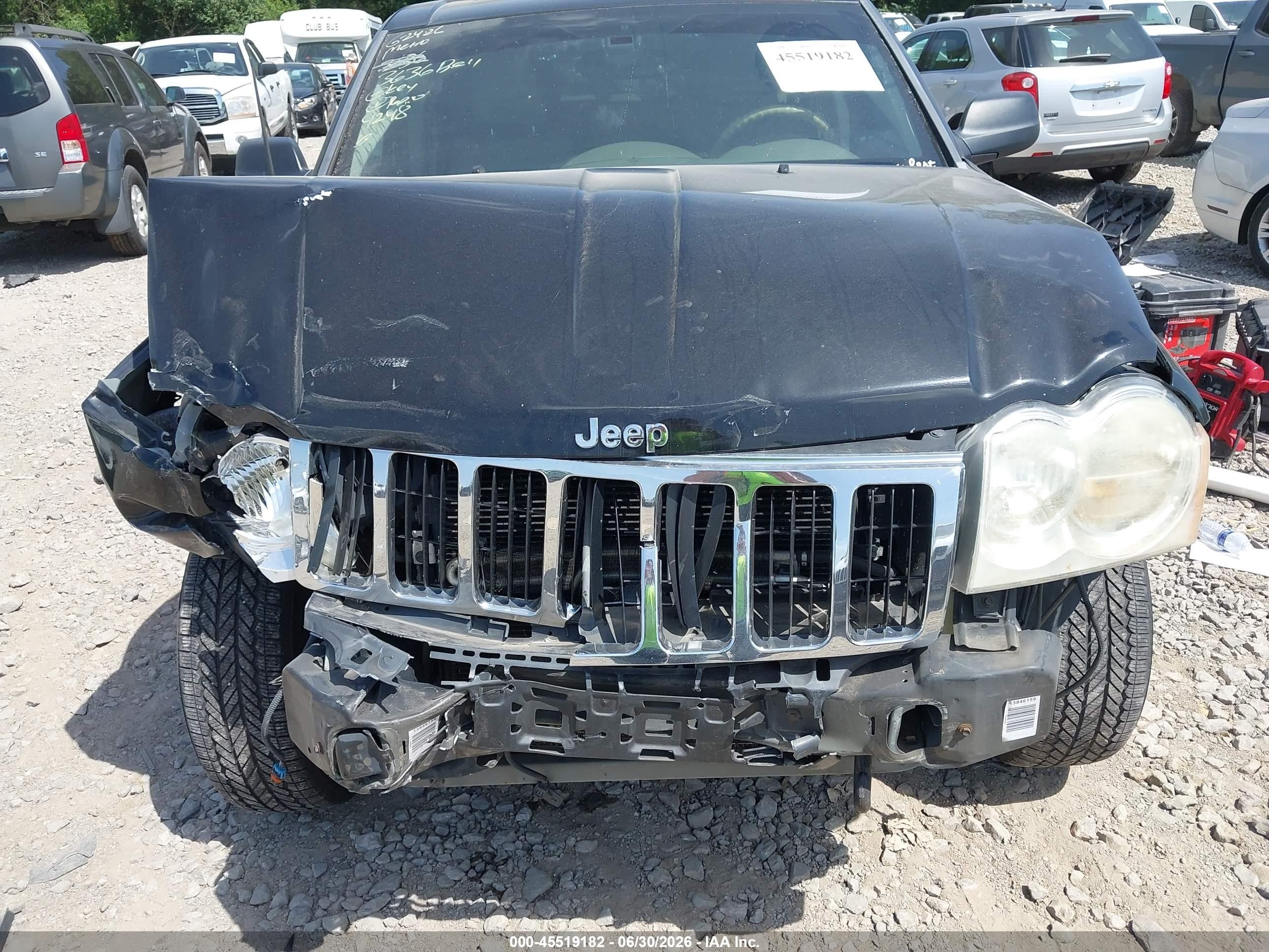 2005 Jeep Grand Cherokee Limited Black vin: 1J8HR58N75C719248