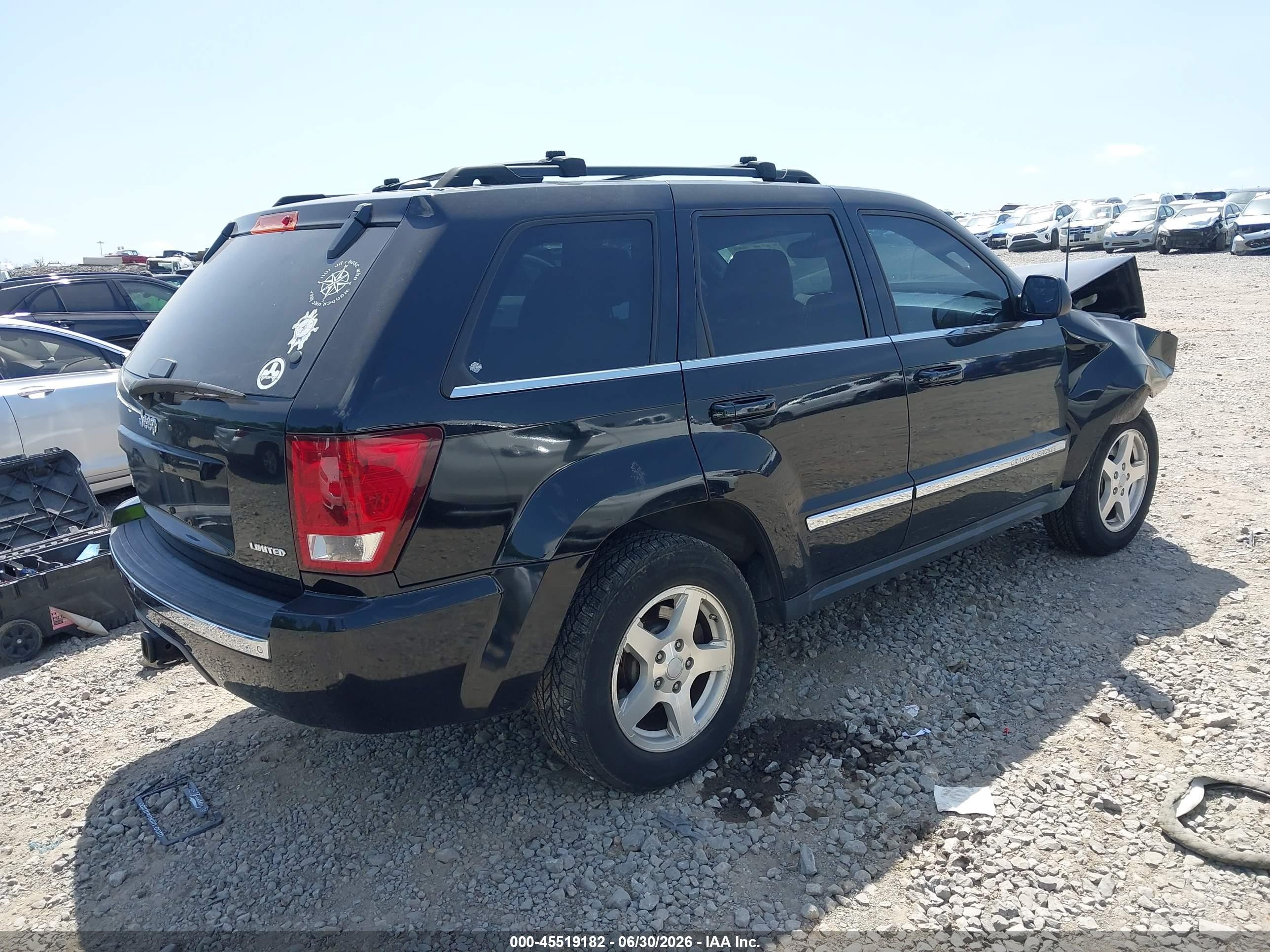 2005 Jeep Grand Cherokee Limited Black vin: 1J8HR58N75C719248