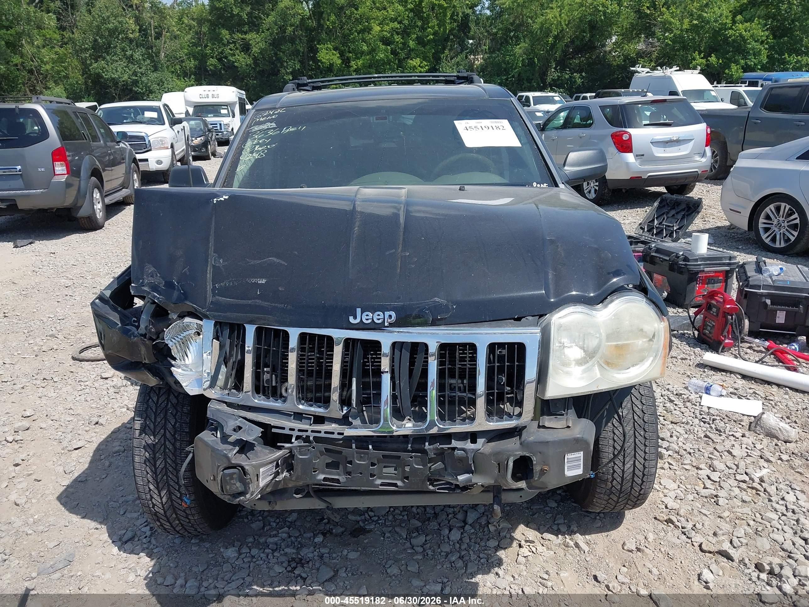 2005 Jeep Grand Cherokee Limited Black vin: 1J8HR58N75C719248