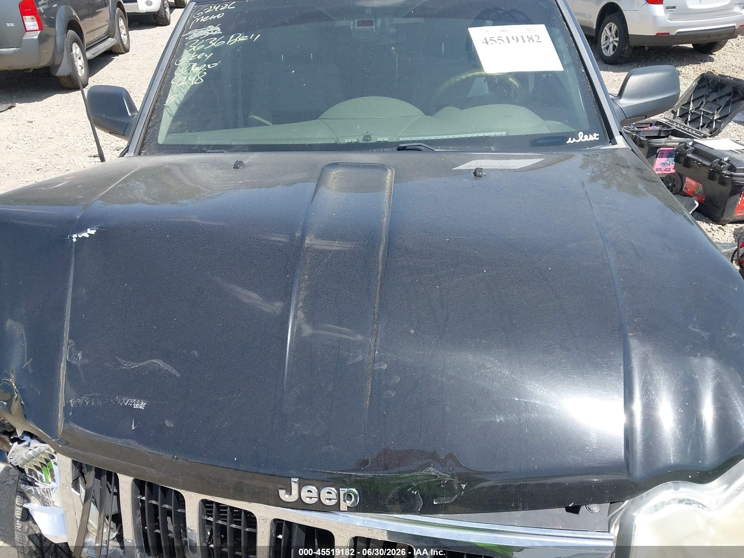 2005 Jeep Grand Cherokee Limited Black vin: 1J8HR58N75C719248