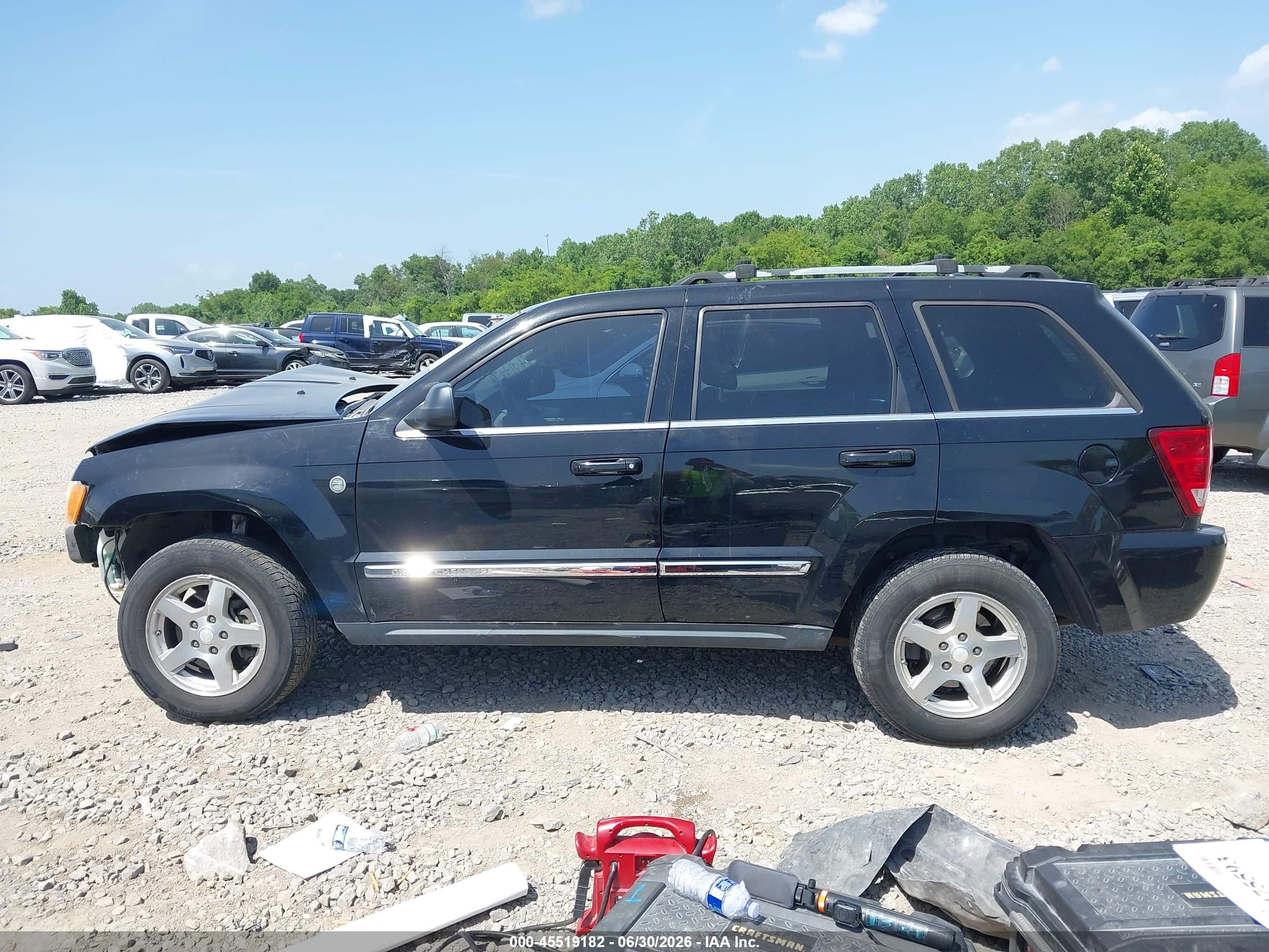 2005 Jeep Grand Cherokee Limited Black vin: 1J8HR58N75C719248